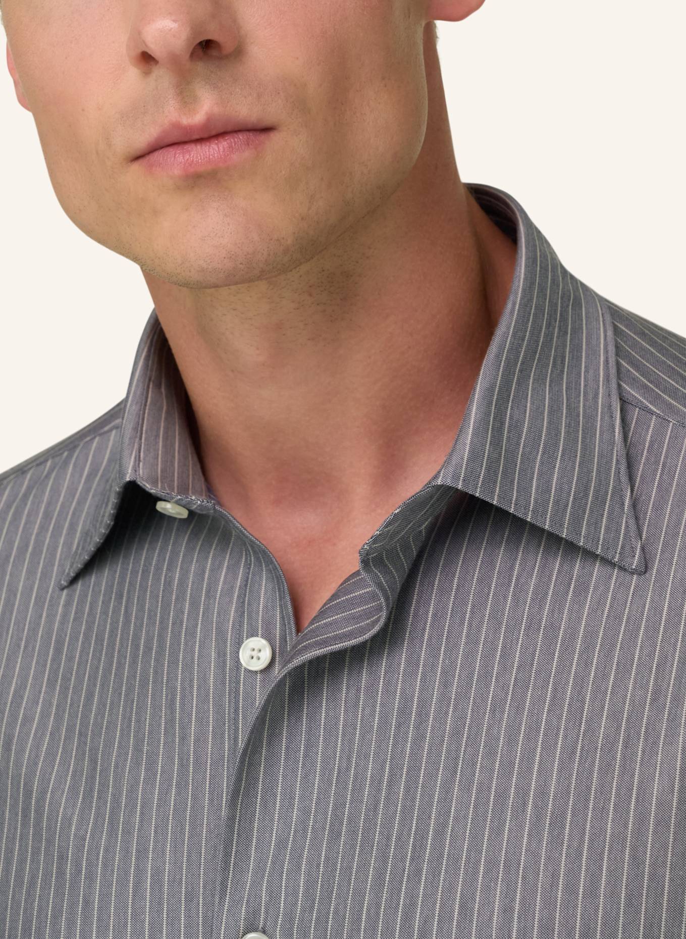 BOGGI MILANO Regular-Fit Jersey Shirt: BLUE