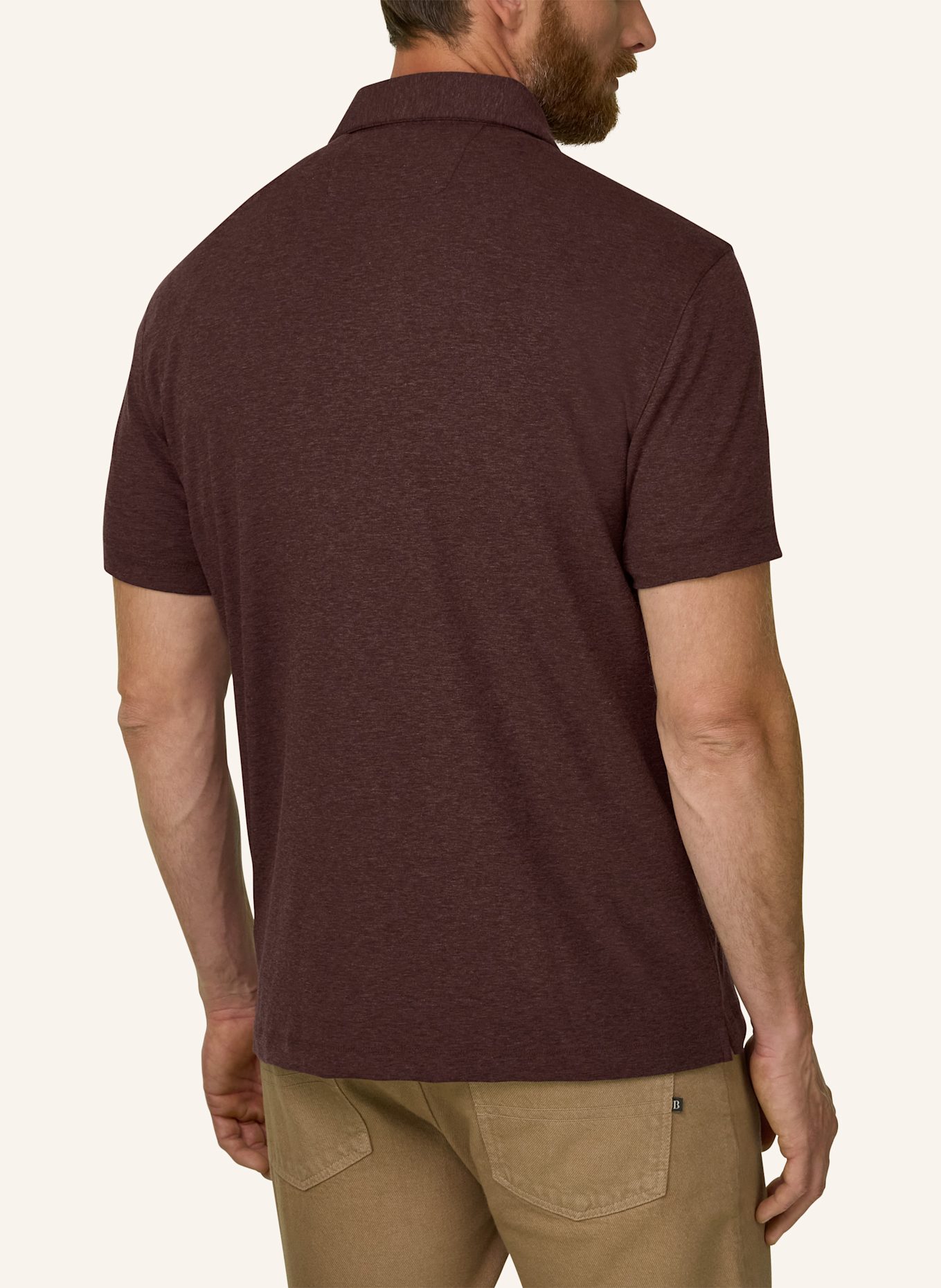 BOGGI MILANO Polo Shirt: DARK ORANGE