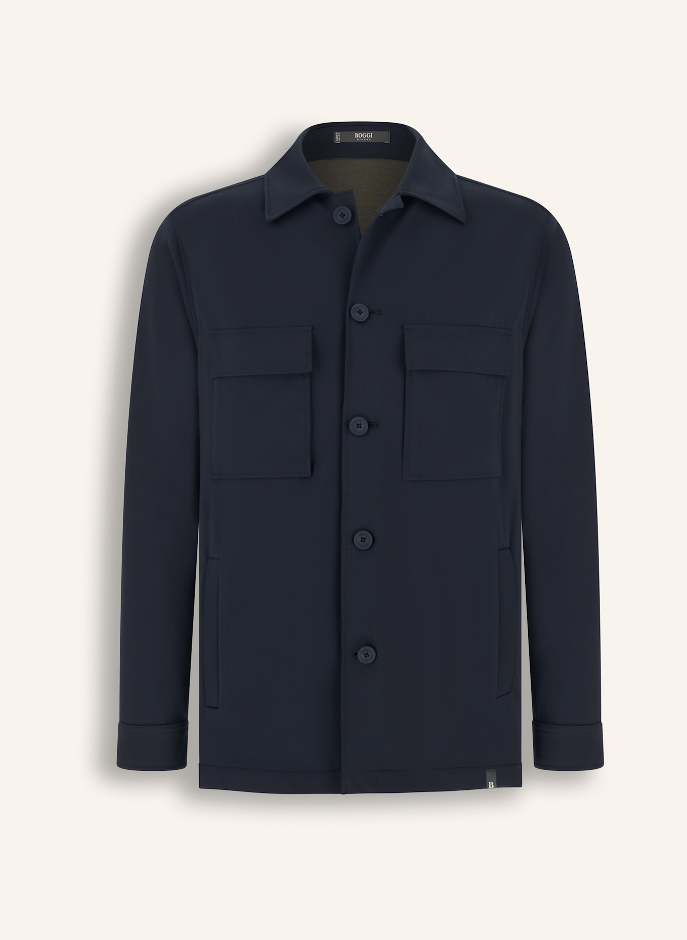 BOGGI MILANO Overjacket: DUNKELBLAU