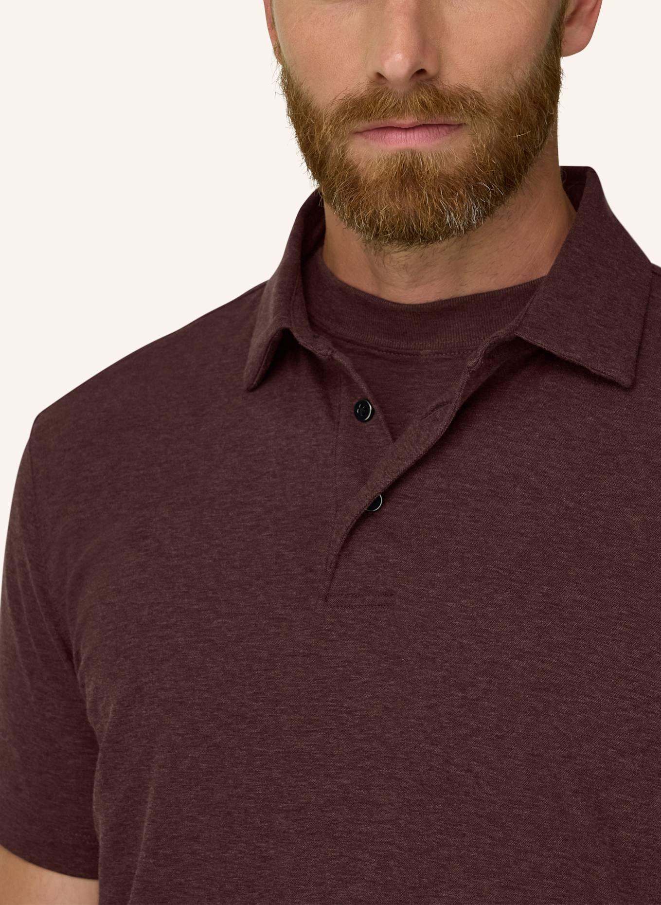 BOGGI MILANO Polo Shirt: DARK ORANGE