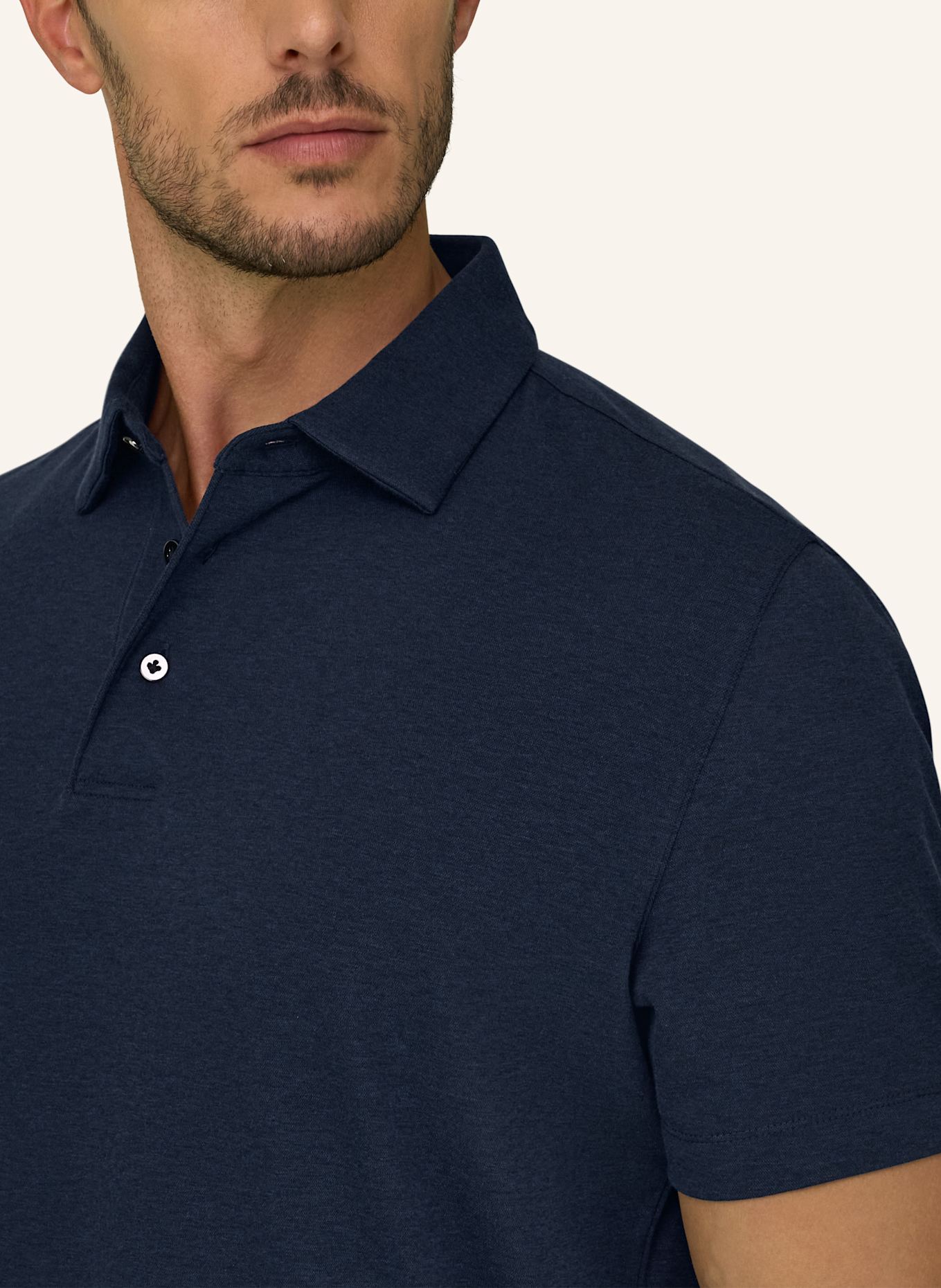 BOGGI MILANO Polo Shirt: BLUE