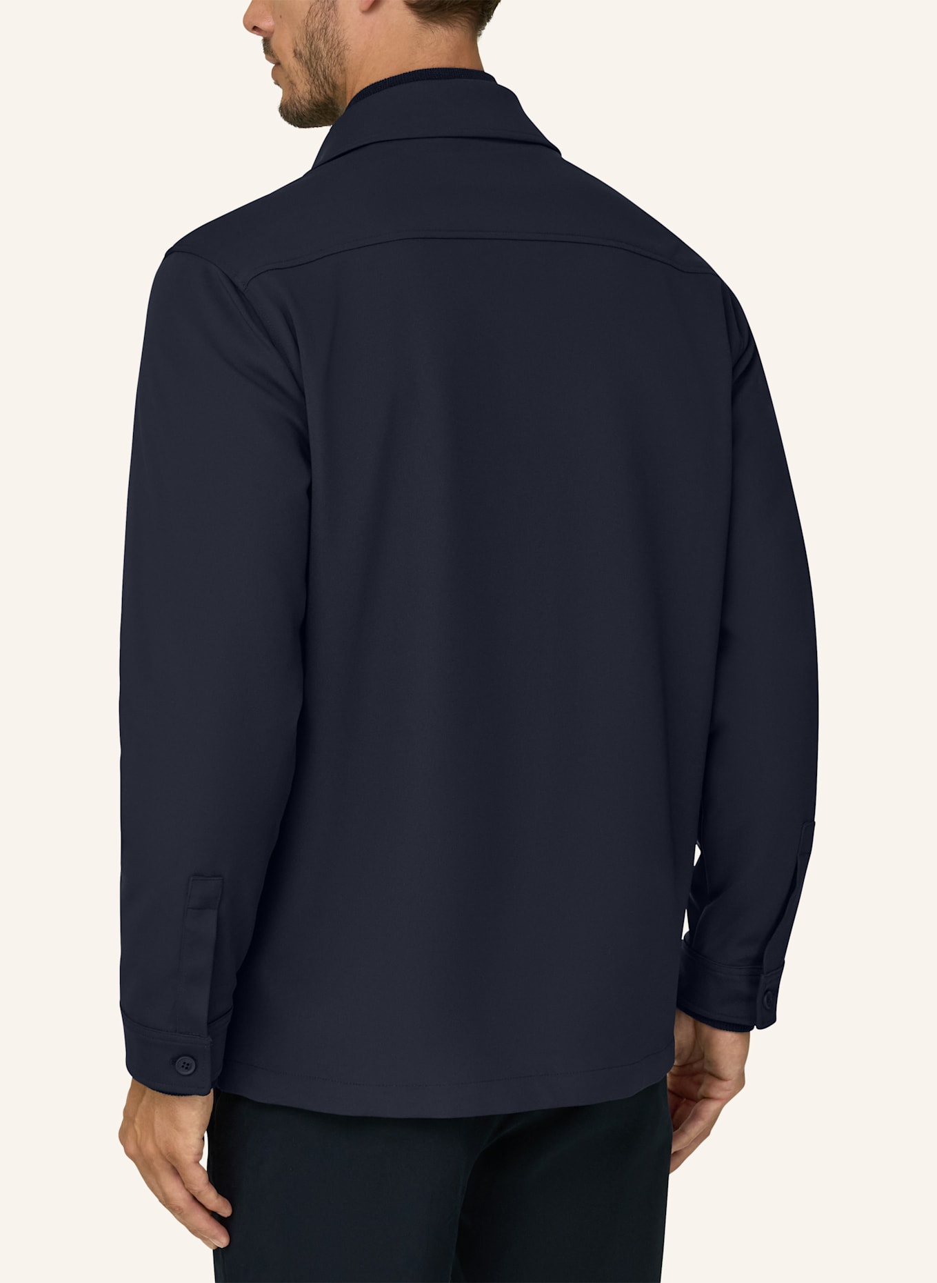BOGGI MILANO Overjacket: DUNKELBLAU