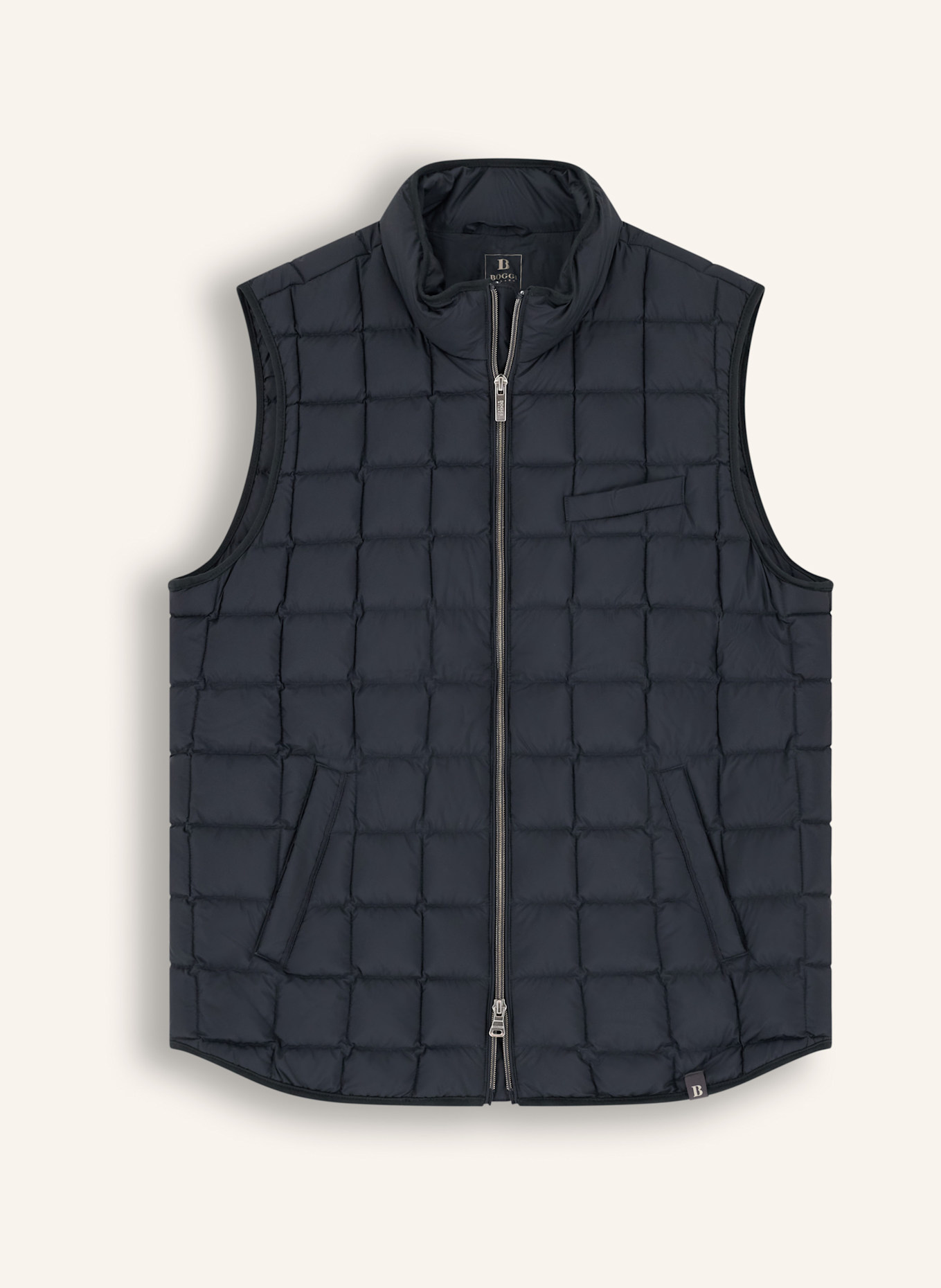 BOGGI MILANO Daunenweste aus Cashmere: BLAU