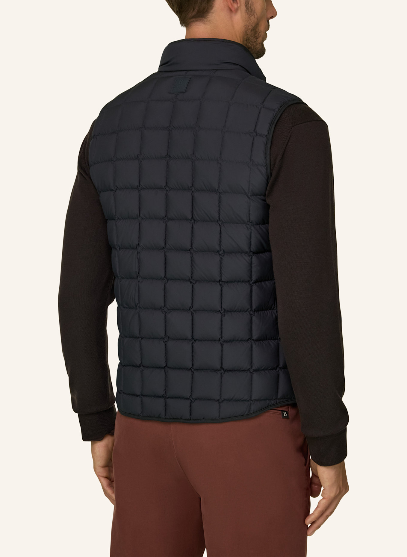 BOGGI MILANO Daunenweste aus Cashmere: BLAU
