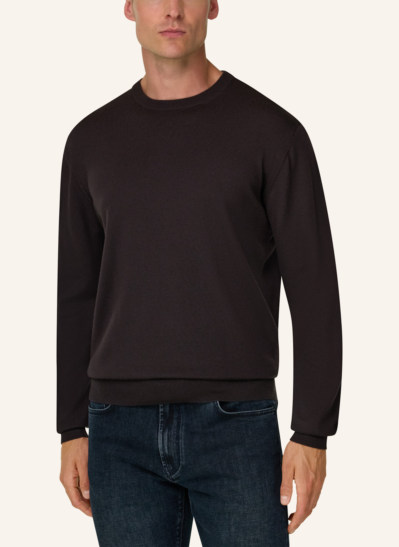 BOGGI MILANO Rollkragenpullover aus Cashmere: DUNKELBRAUN