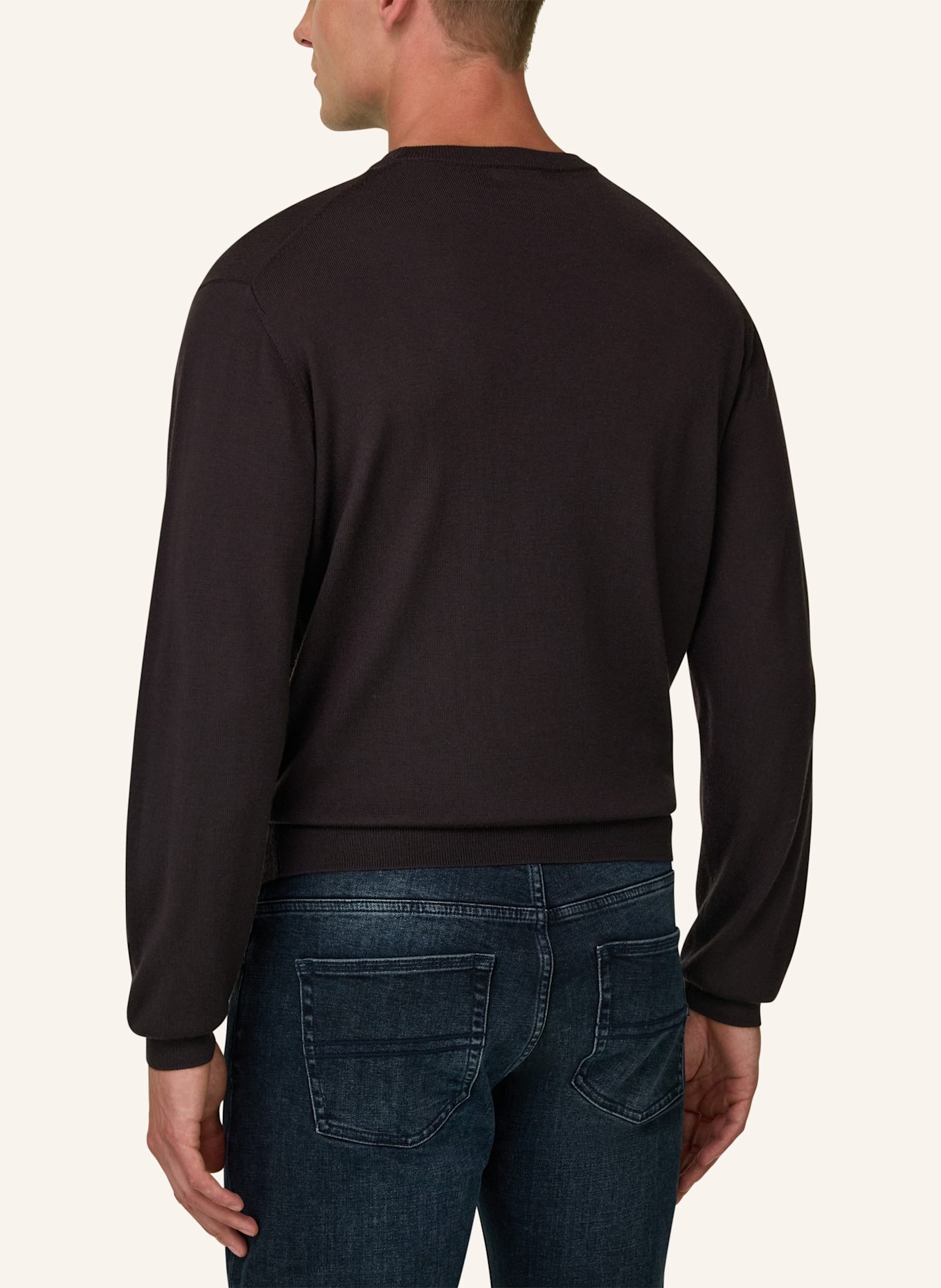 BOGGI MILANO Rollkragenpullover aus Cashmere: DUNKELBRAUN