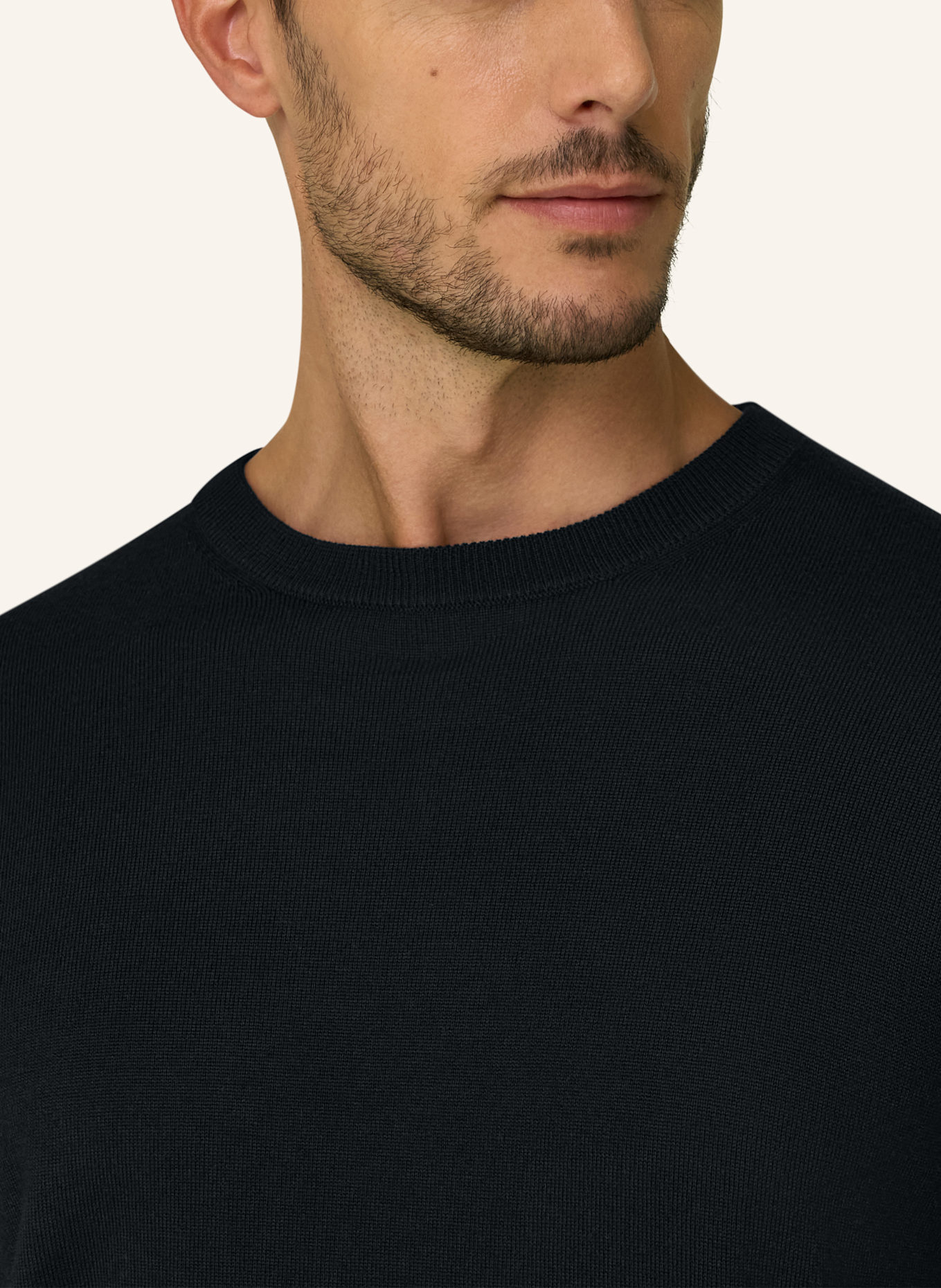 BOGGI MILANO Rollkragenpullover aus Cashmere: SCHWARZ