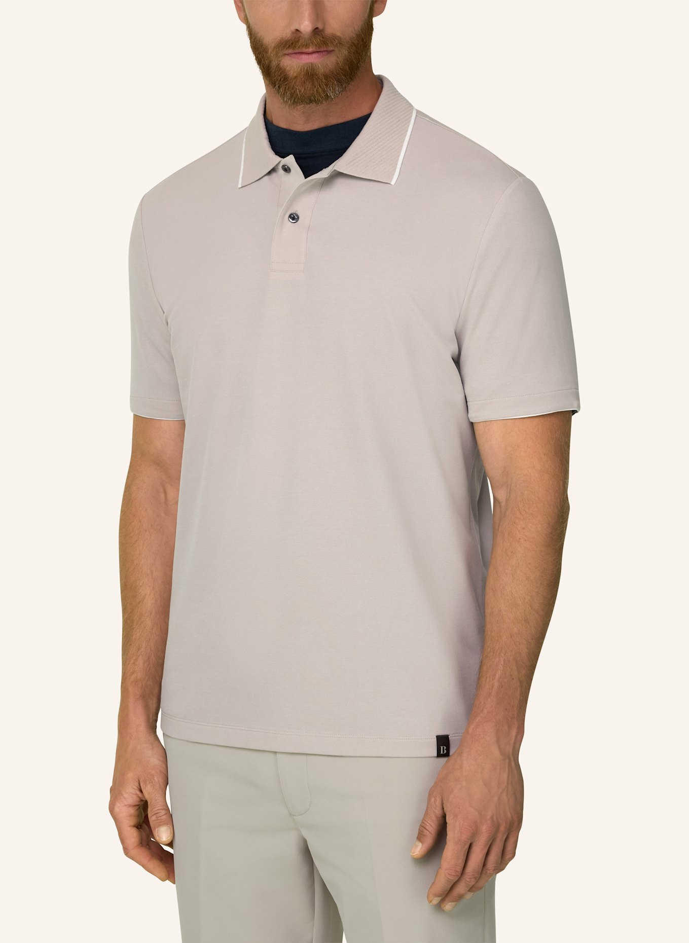 BOGGI MILANO Polo Shirt: BROWN