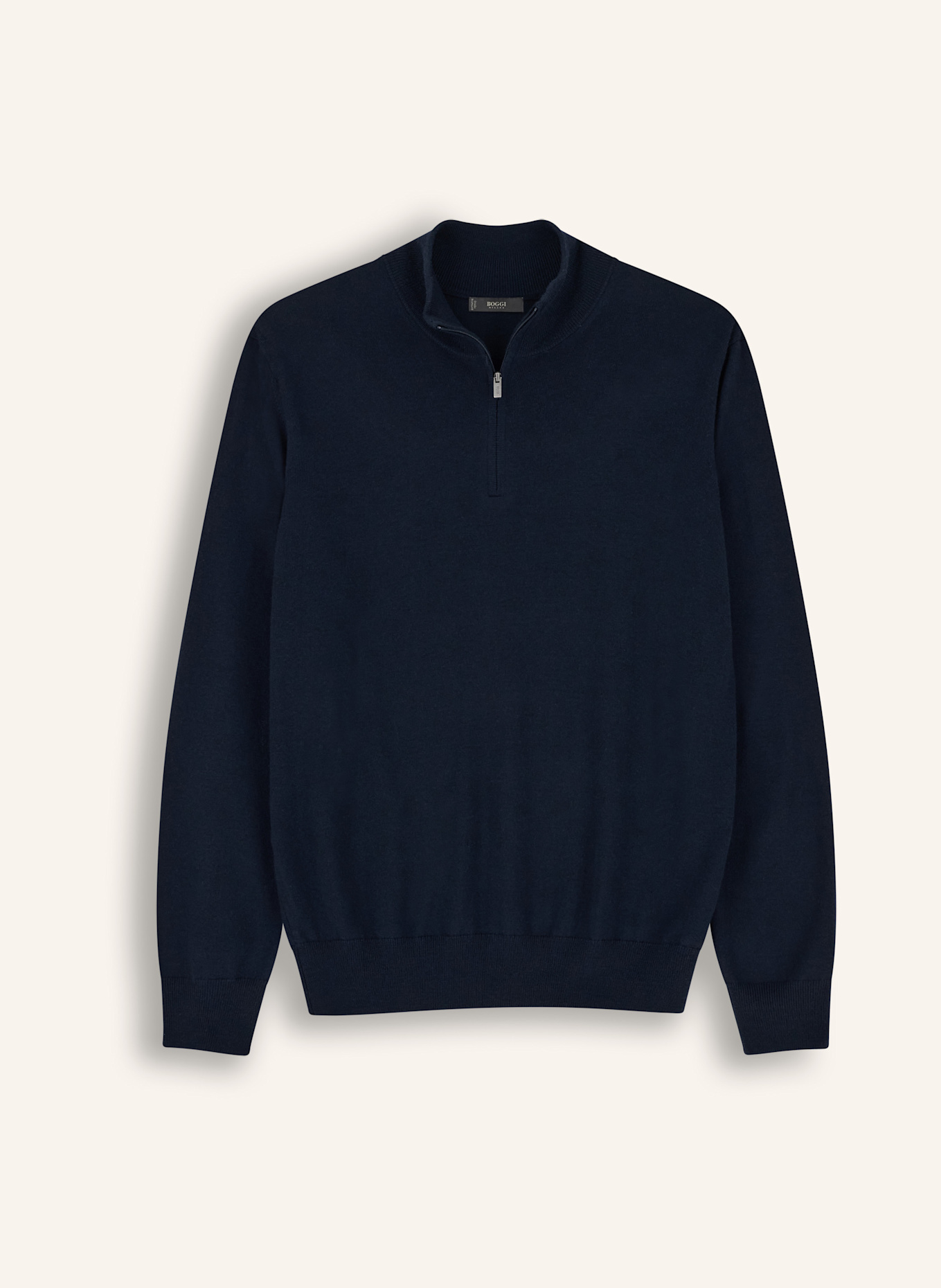 BOGGI MILANO Rollkragenpullover aus Cashmere: BLAU