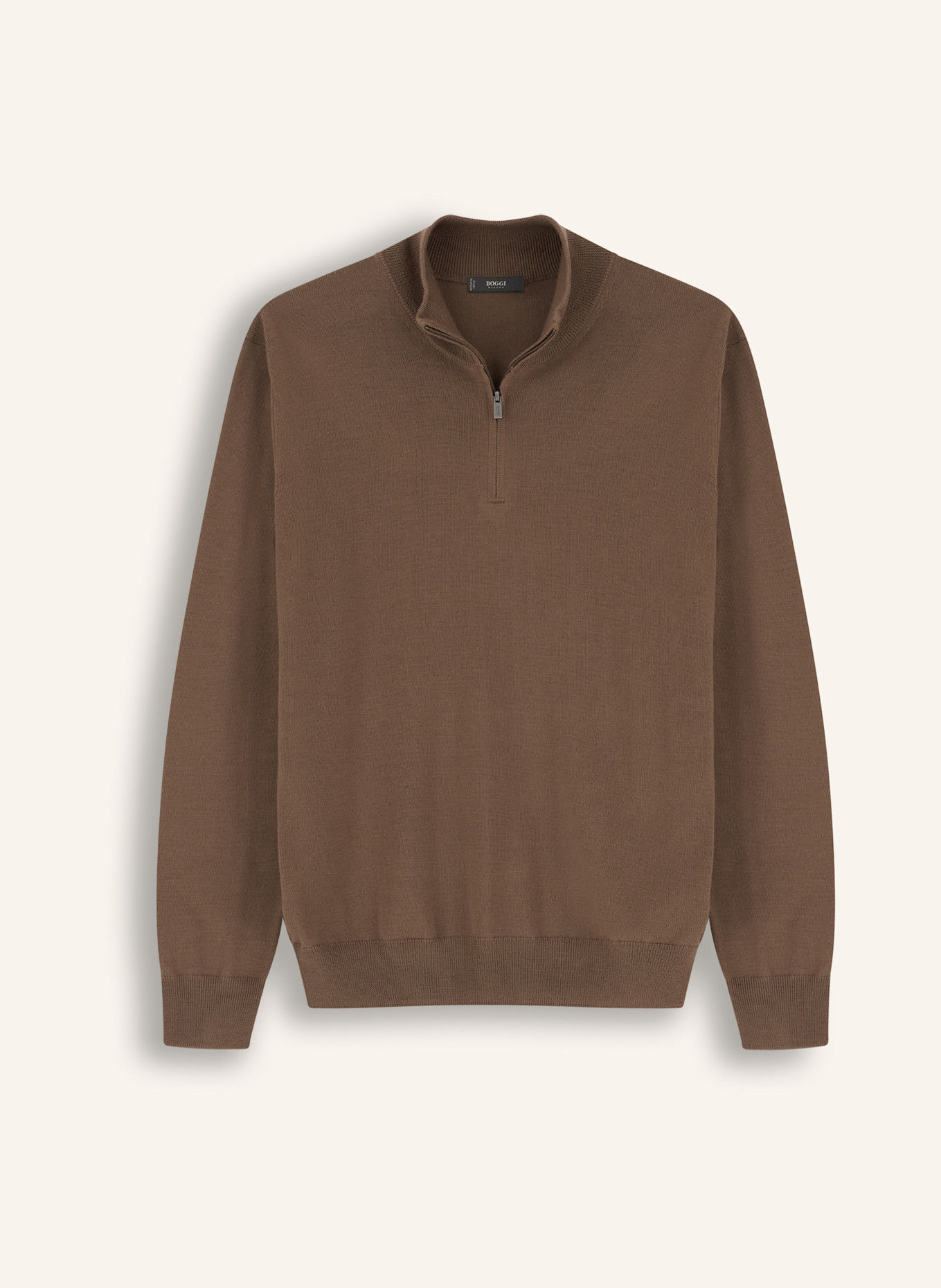 BOGGI MILANO Rollkragenpullover aus Cashmere: BRAUN