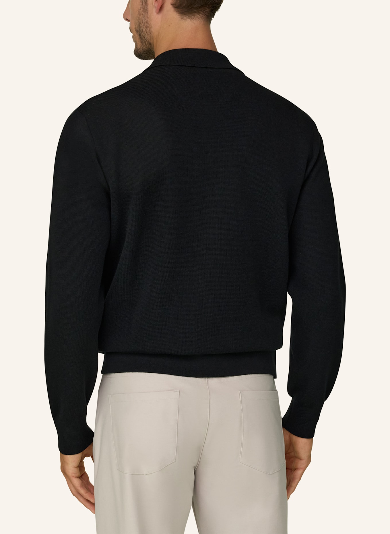 BOGGI MILANO Sweater: BLACK