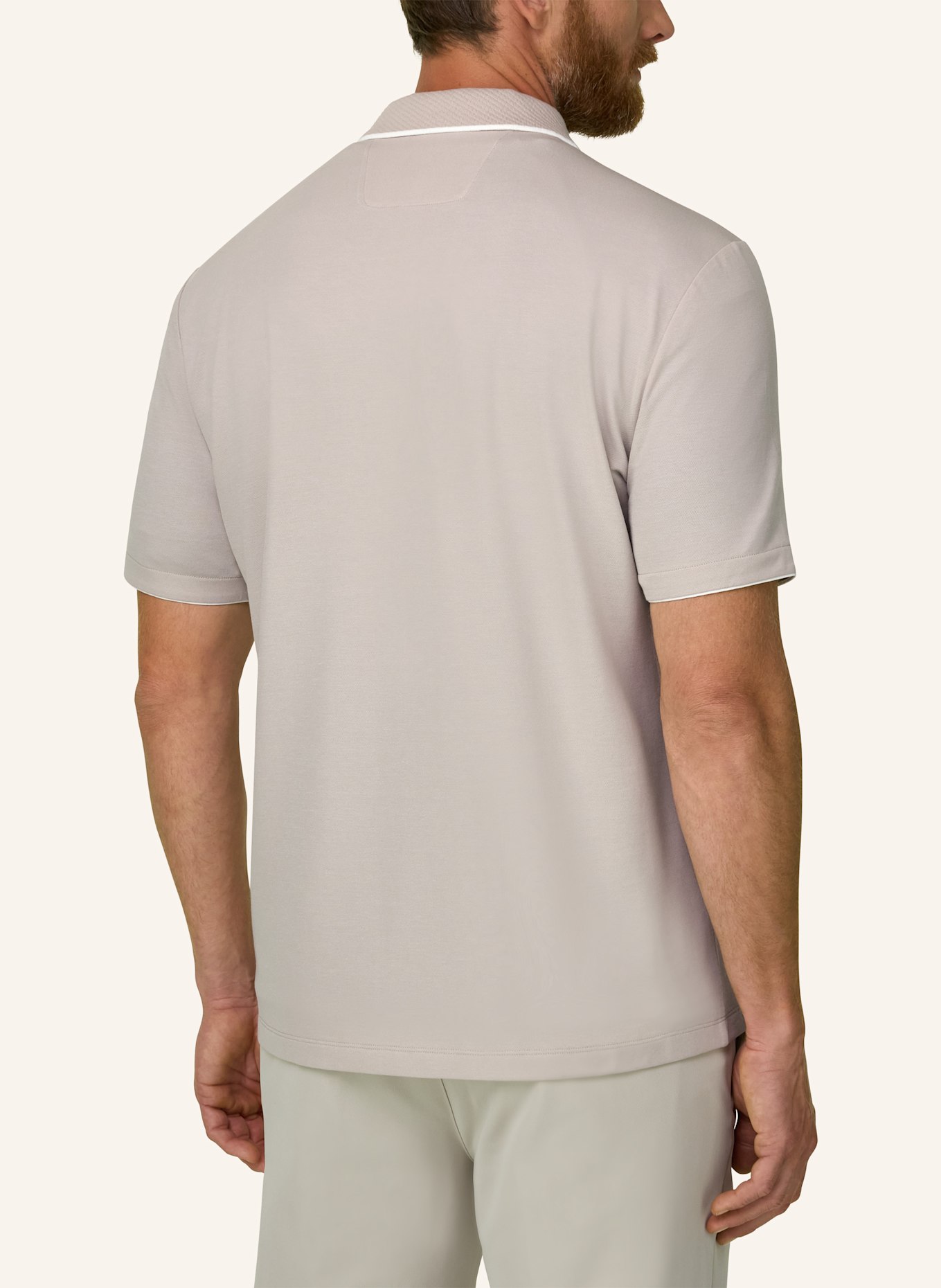 BOGGI MILANO Polo Shirt: BROWN