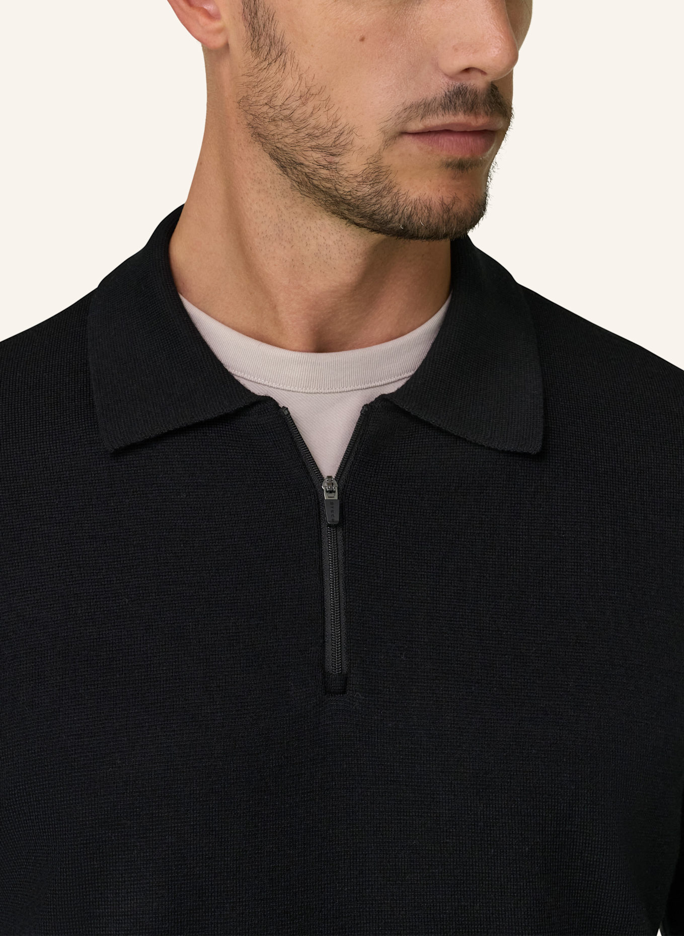 BOGGI MILANO Sweater: BLACK