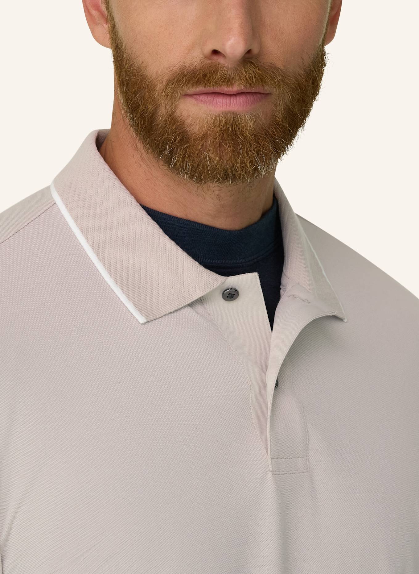 BOGGI MILANO Polo Shirt: BROWN