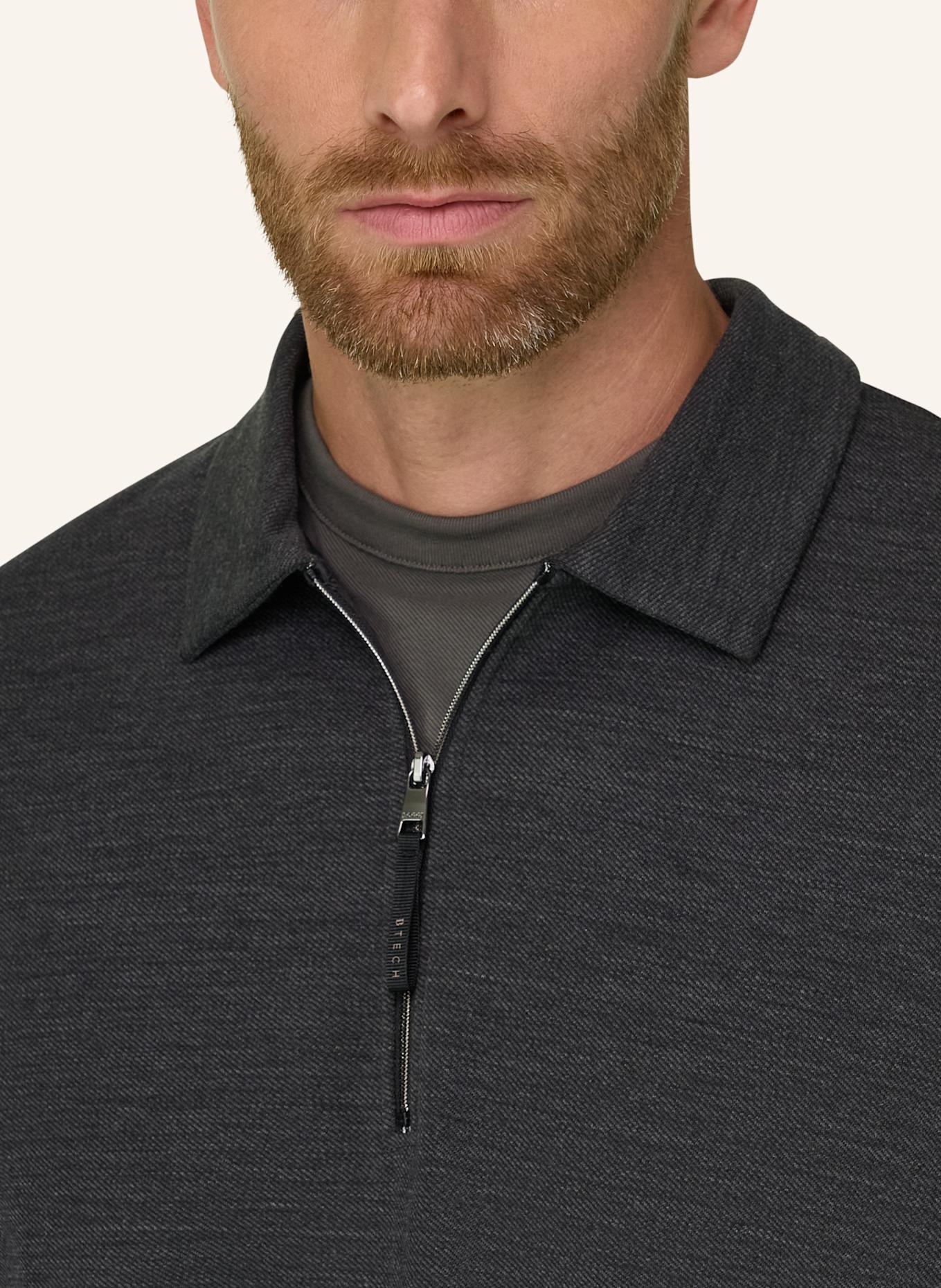 BOGGI MILANO Sweatjacke: DUNKELGRAU