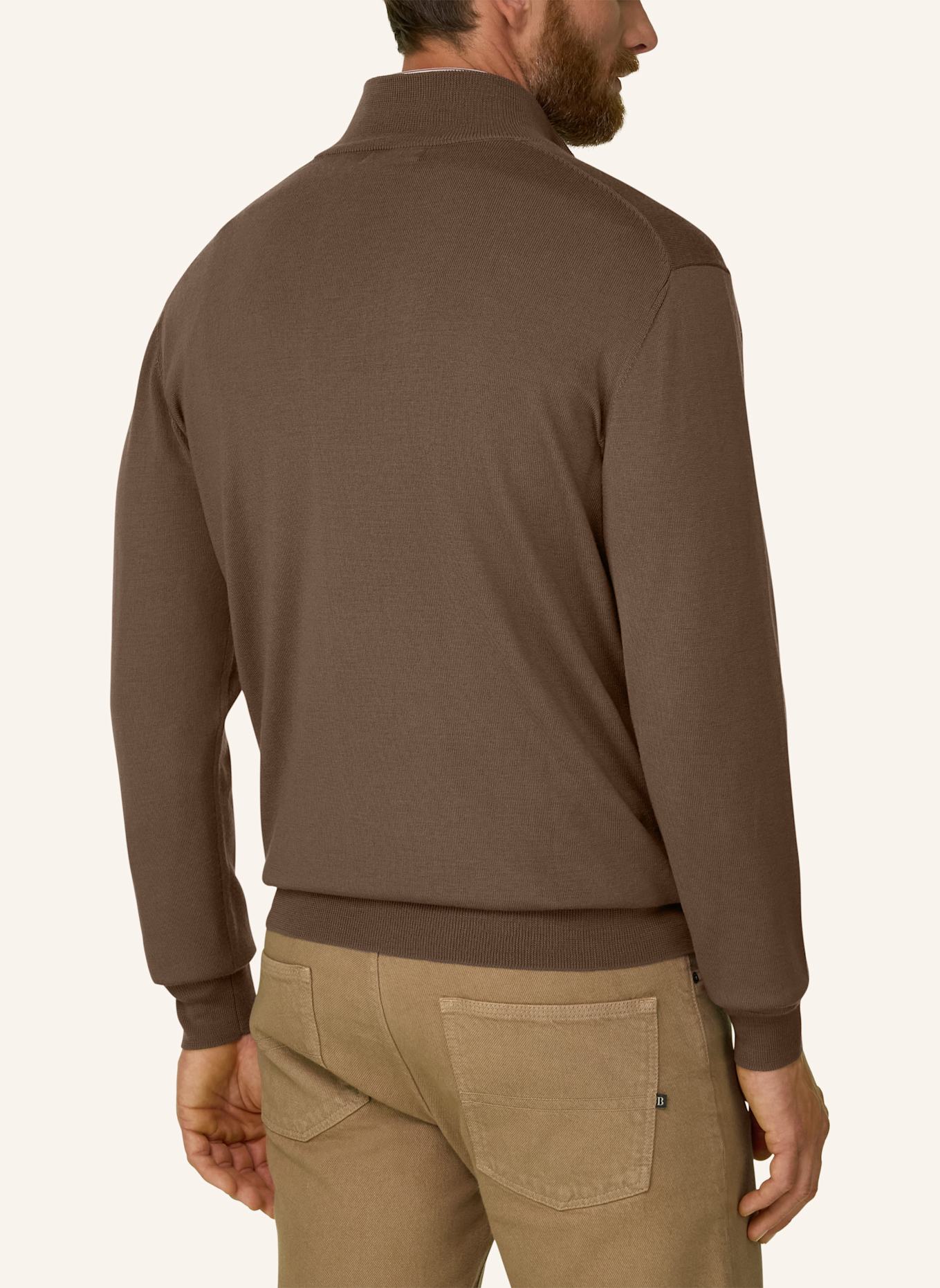 BOGGI MILANO Rollkragenpullover aus Cashmere: BRAUN