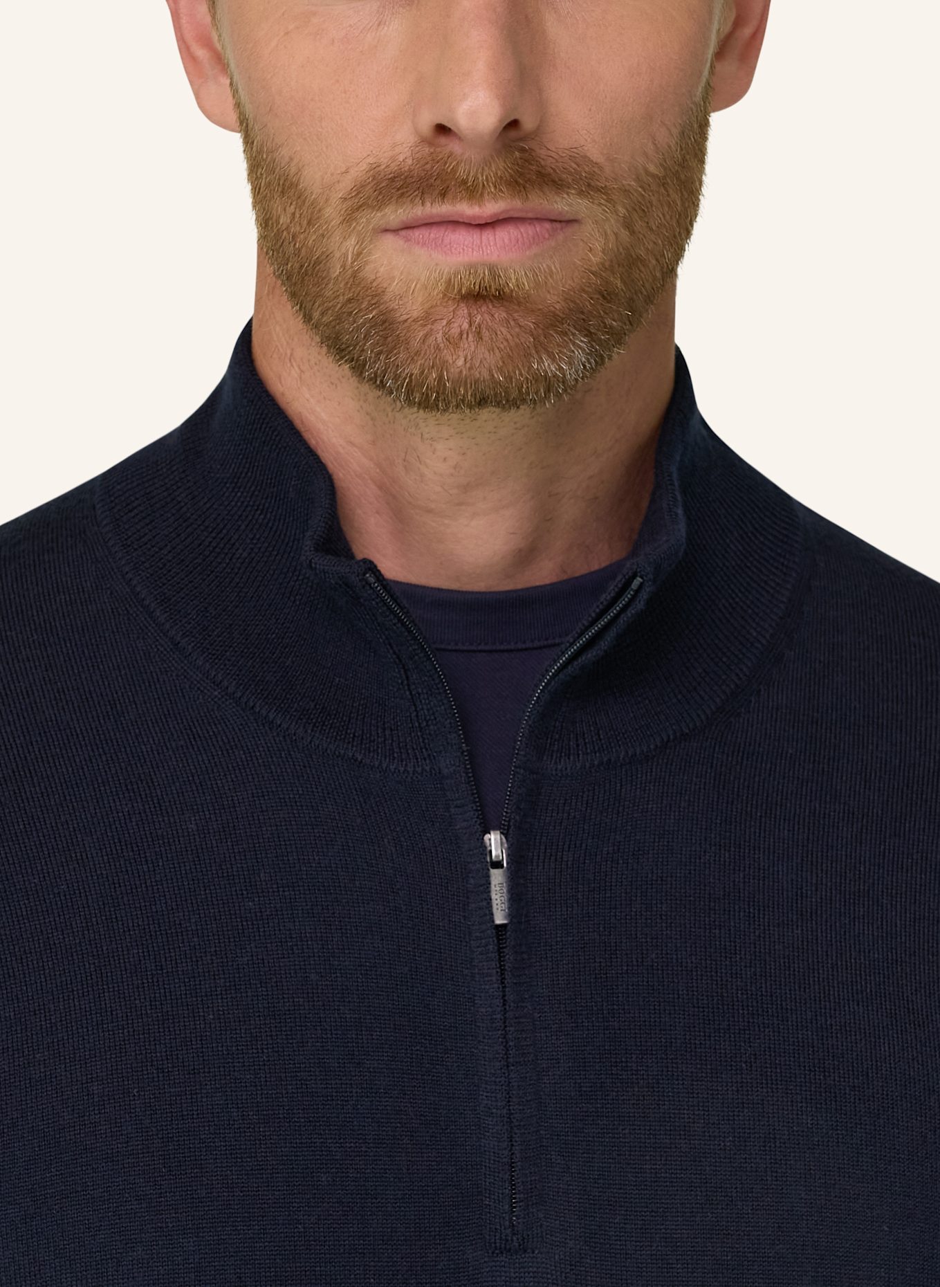 BOGGI MILANO Rollkragenpullover aus Cashmere: BLAU