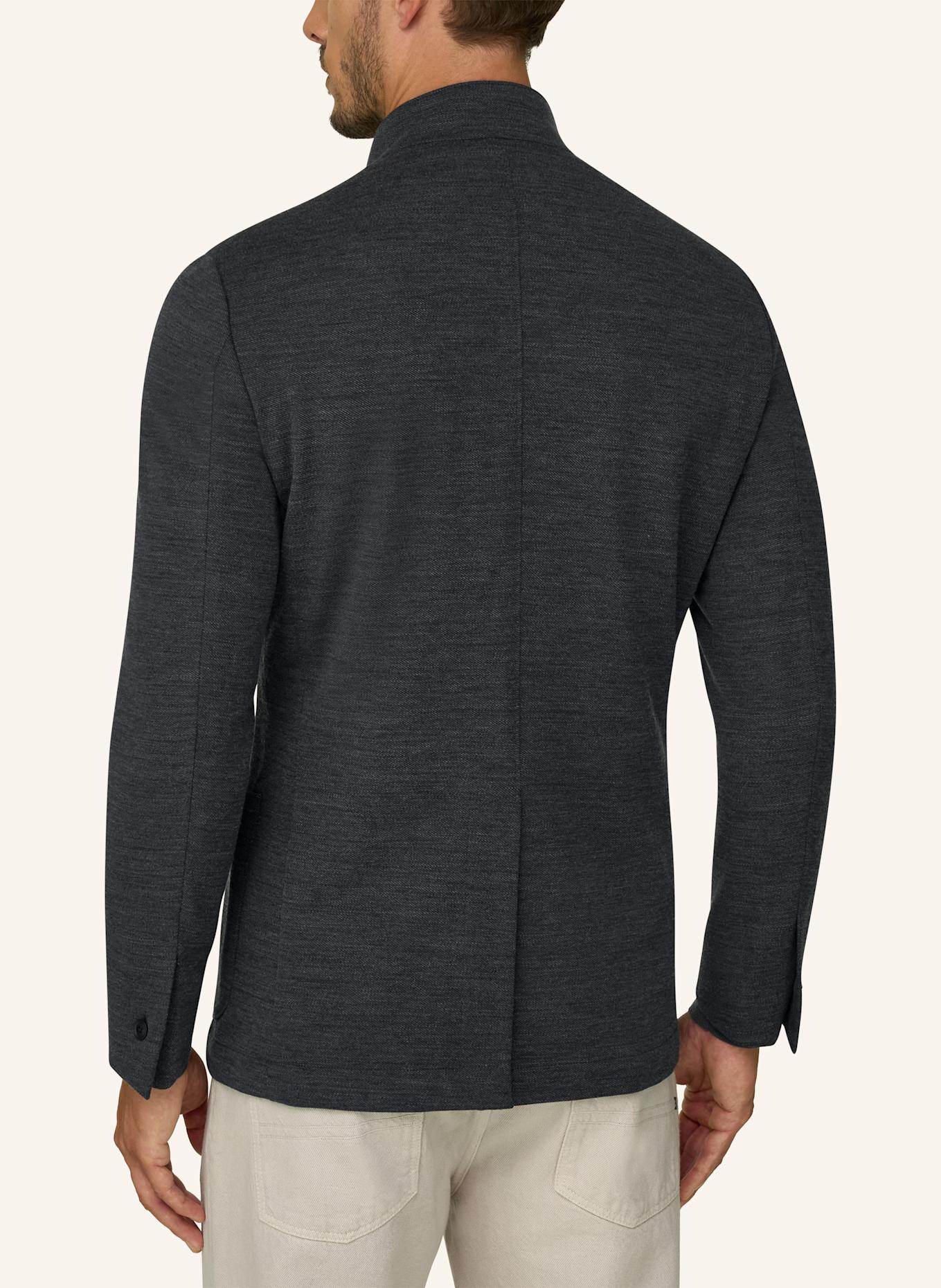 BOGGI MILANO Sweatshirt Jacket: DARK GRAY
