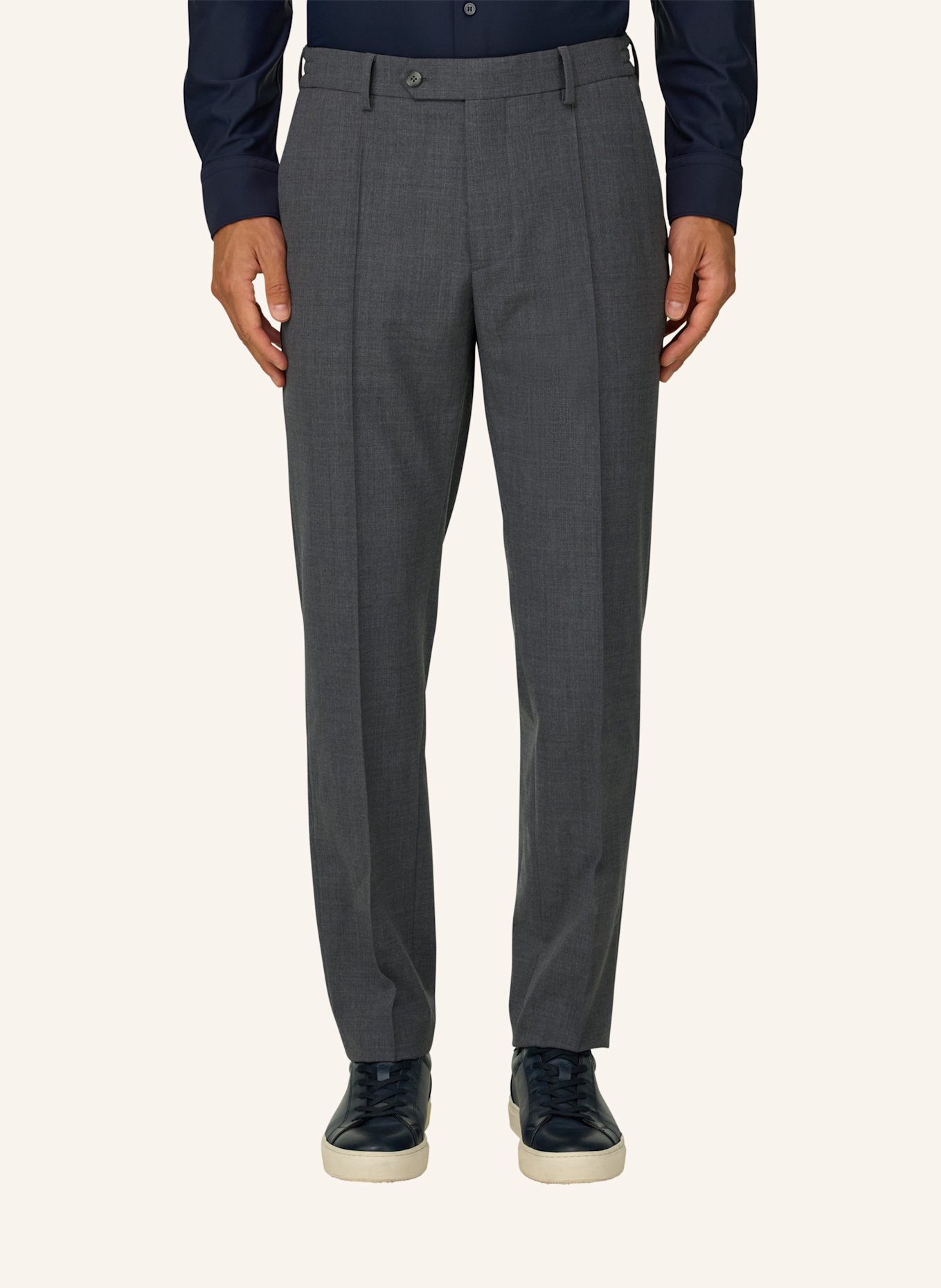 BOGGI MILANO Cordbroek: DONKERGRIJS