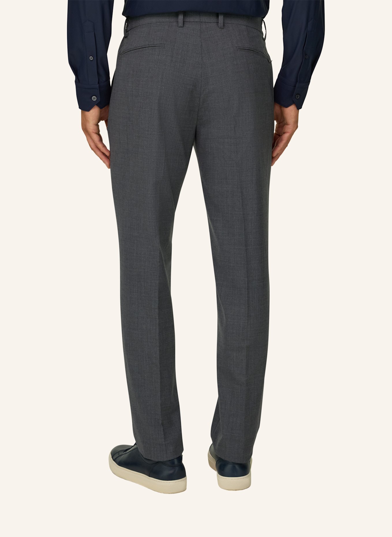 BOGGI MILANO Cordbroek: DONKERGRIJS