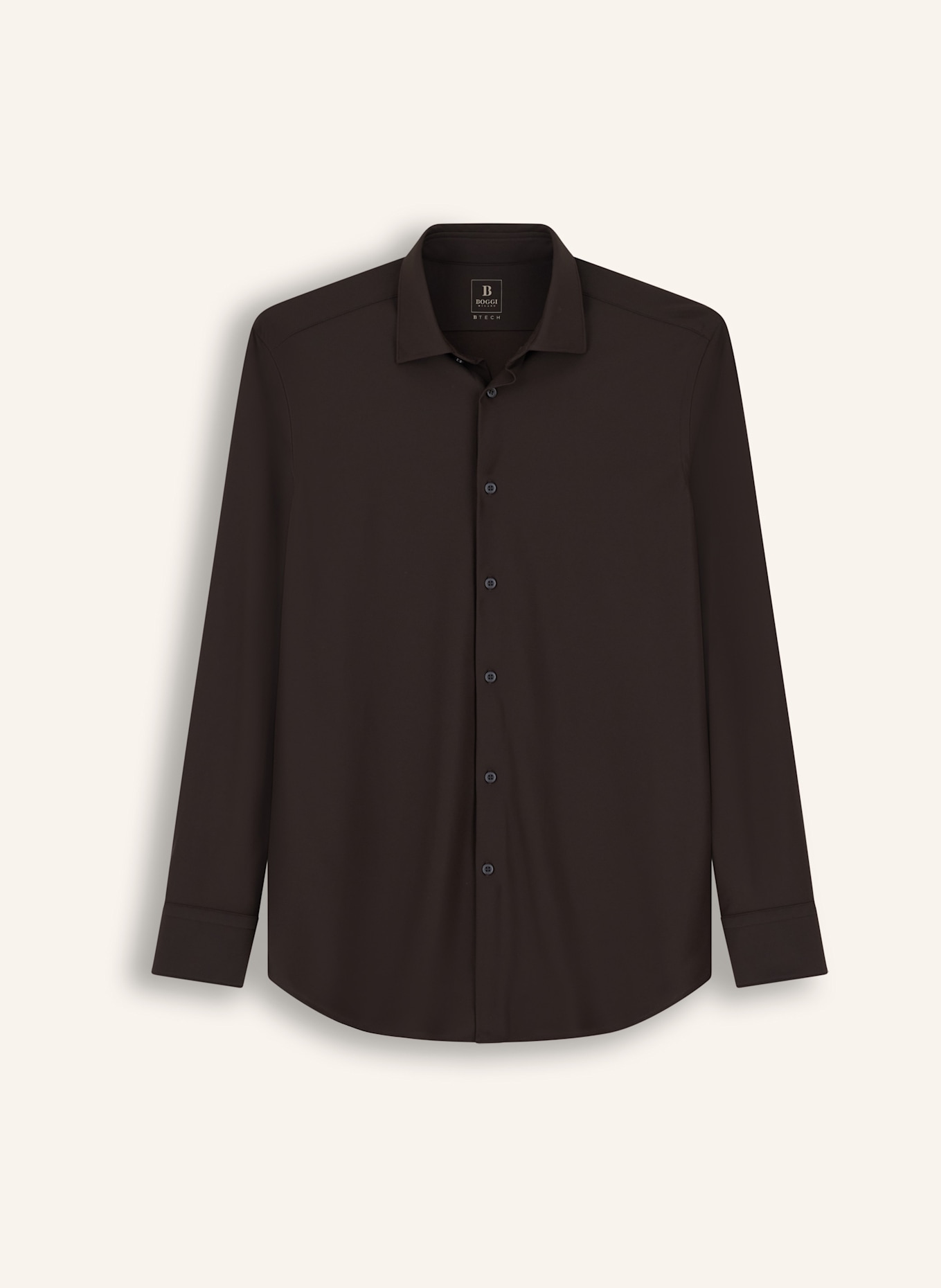 BOGGI MILANO Overshirt: DUNKELBRAUN