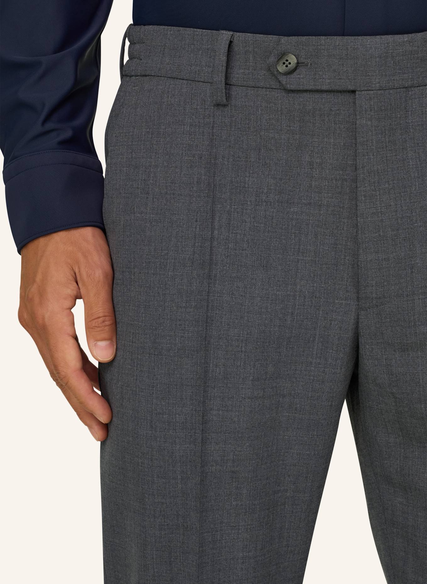BOGGI MILANO Cordbroek: DONKERGRIJS