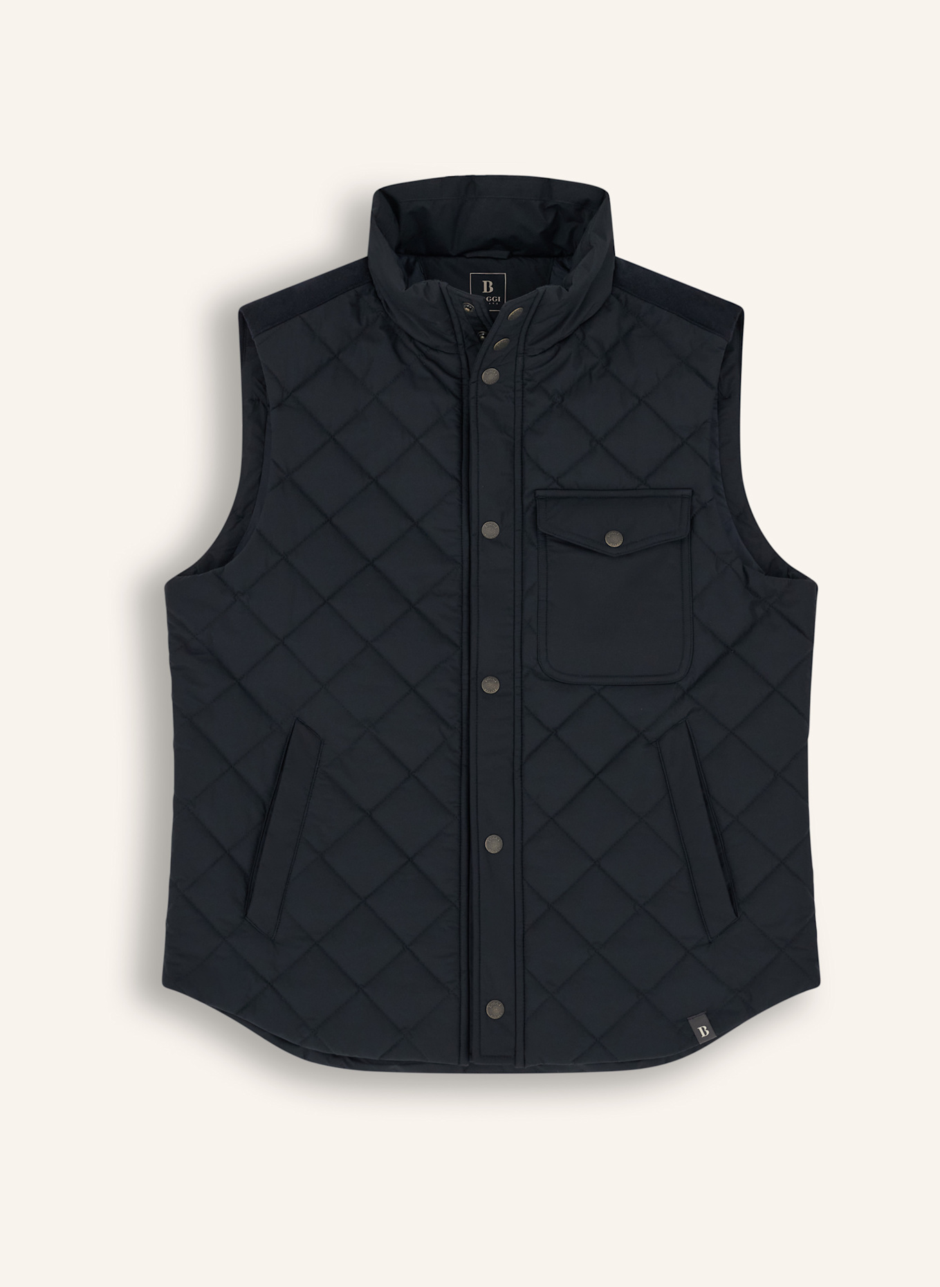 BOGGI MILANO Daunenweste aus Cashmere: BLAU