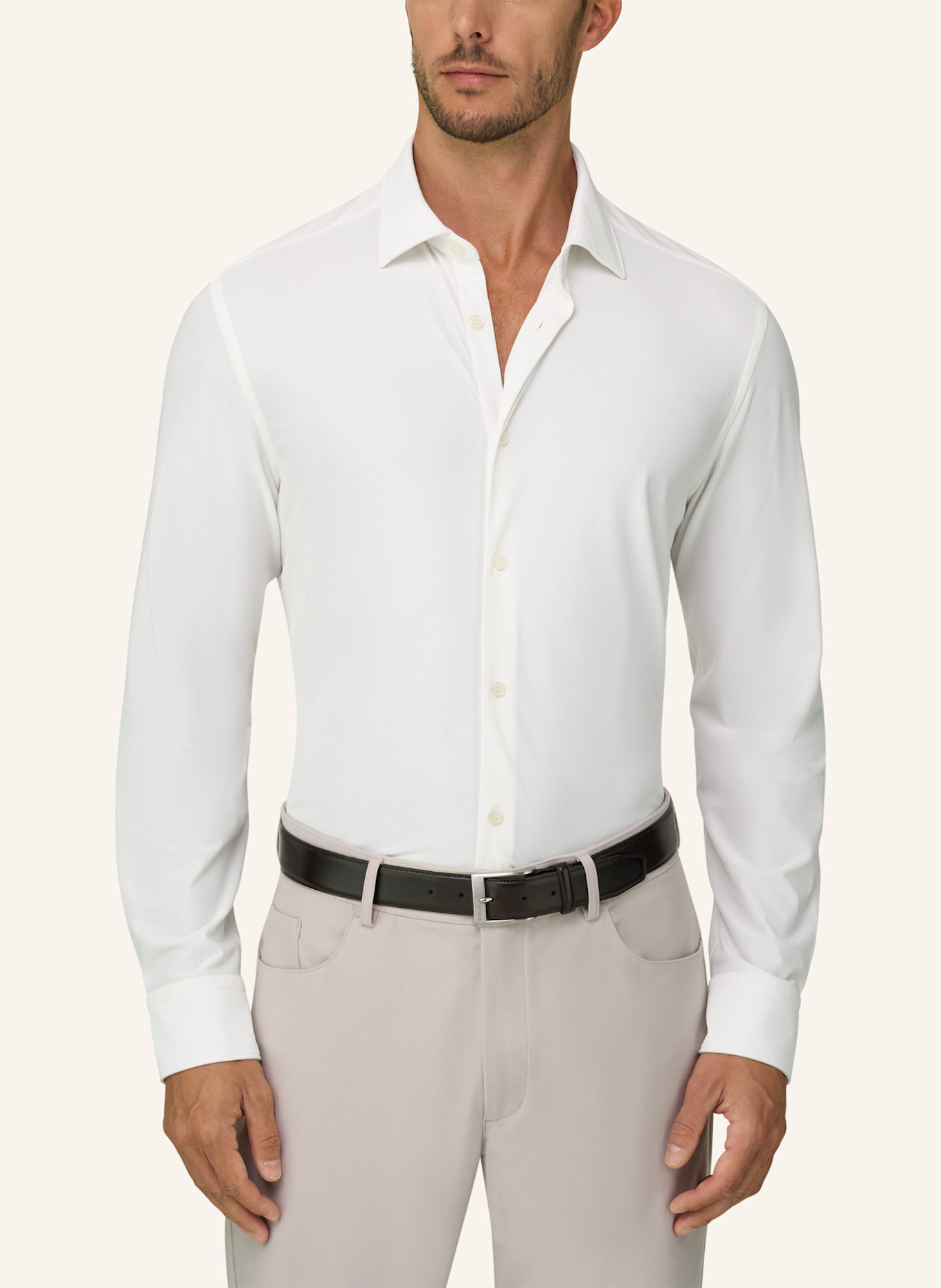 BOGGI MILANO Overshirt: WEISS