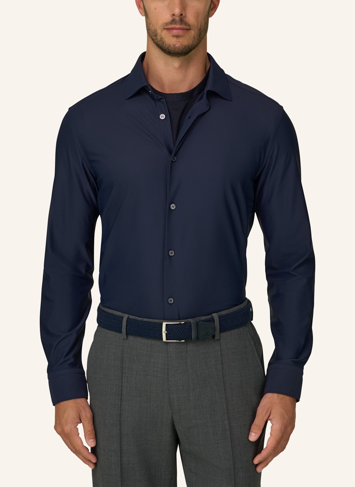 BOGGI MILANO Overshirt: BLAU