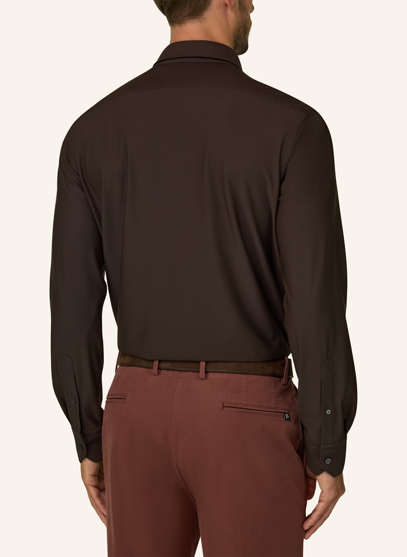 BOGGI MILANO Overshirt: DUNKELBRAUN