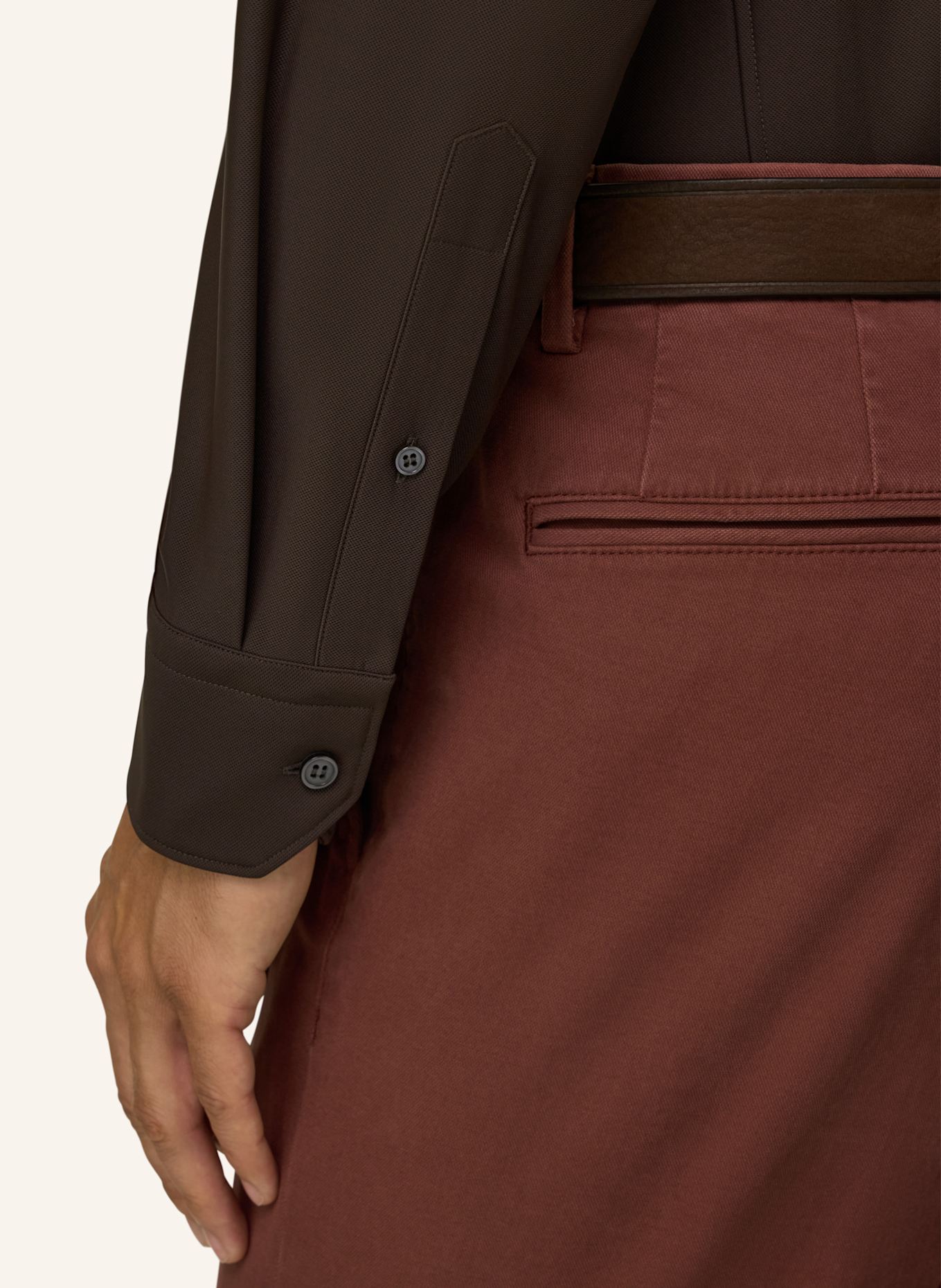 BOGGI MILANO Overshirt: DUNKELBRAUN
