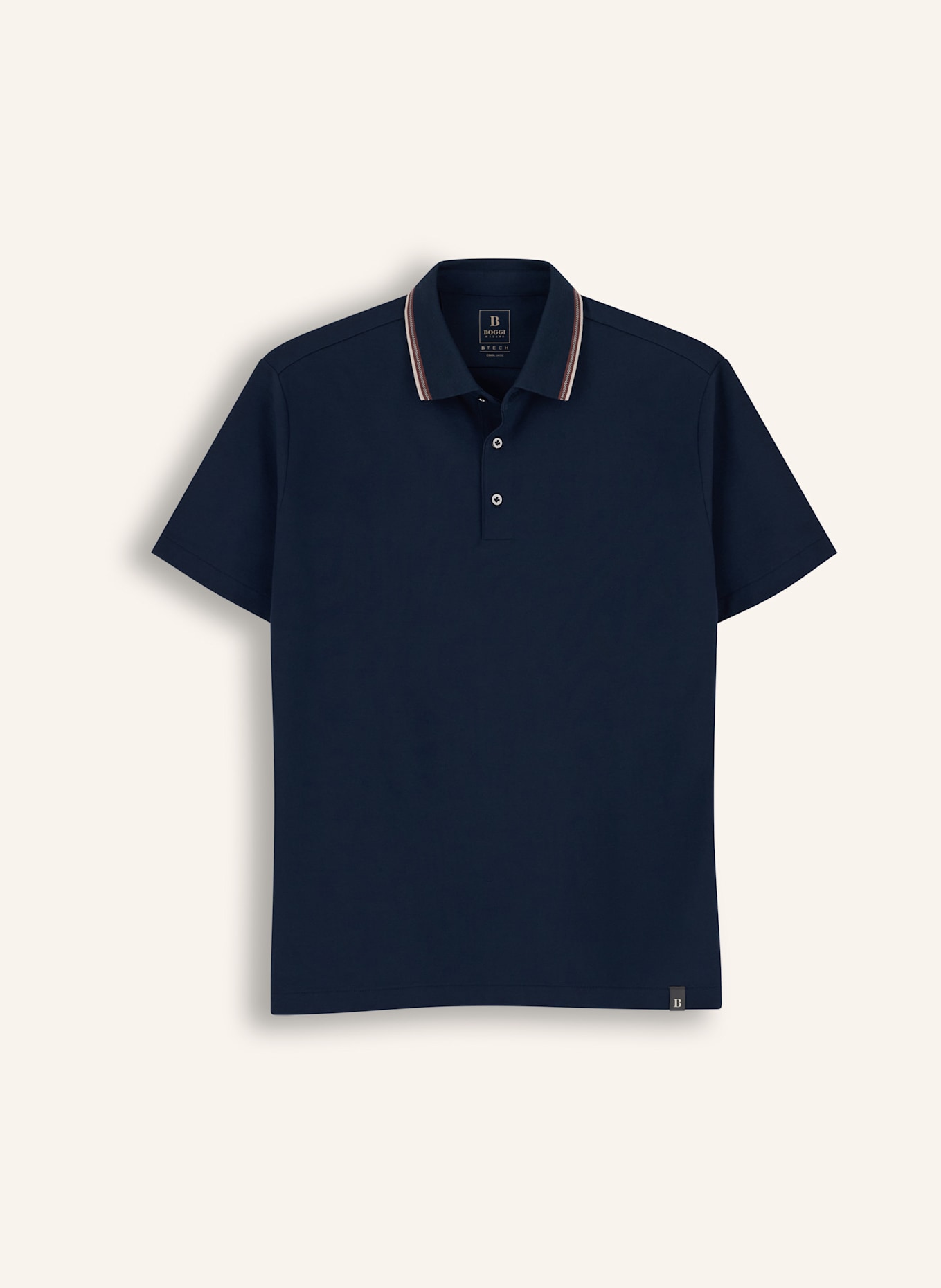 BOGGI MILANO Polo Shirt: BLUE