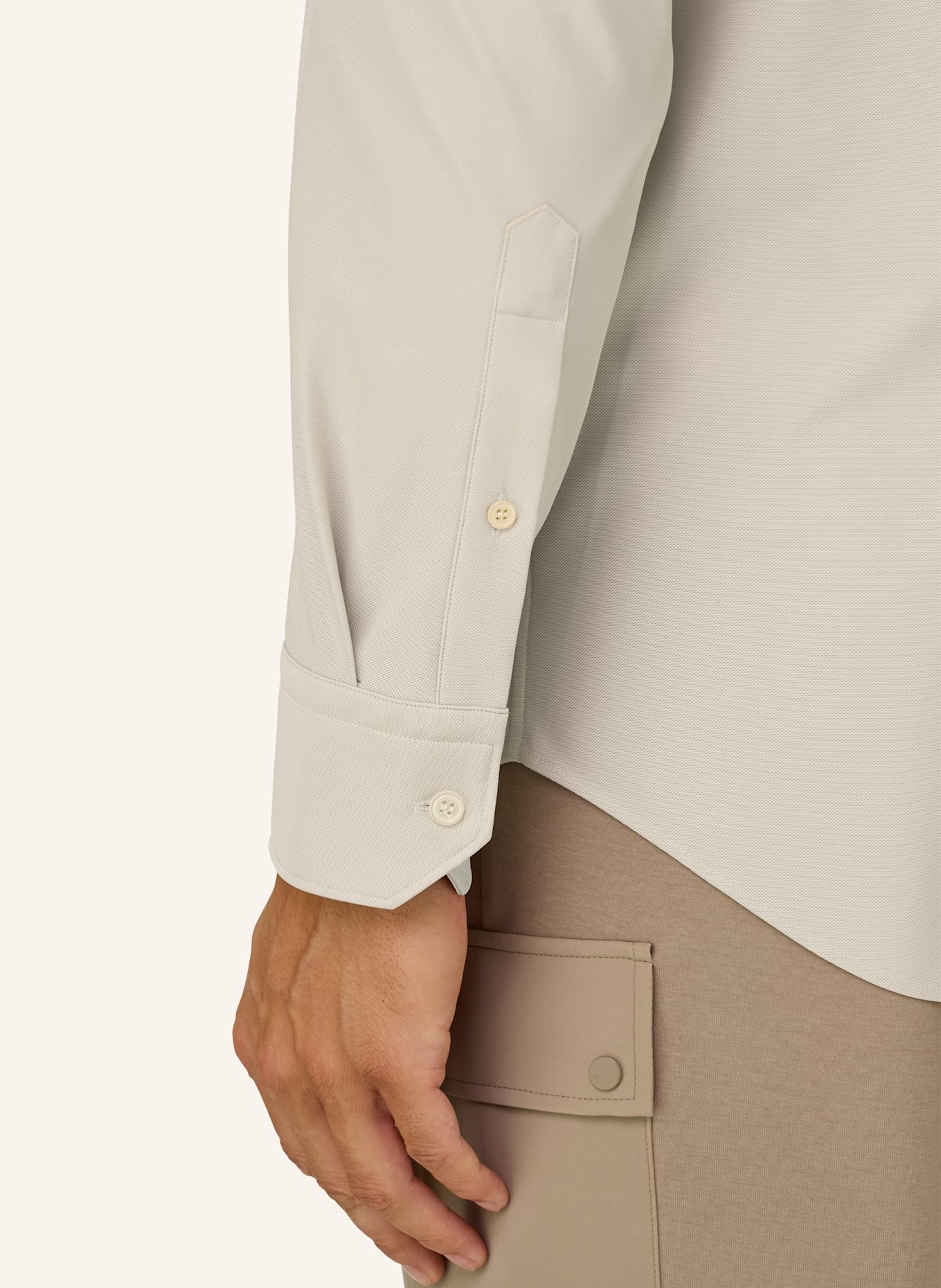 BOGGI MILANO Overshirt: BEIGE