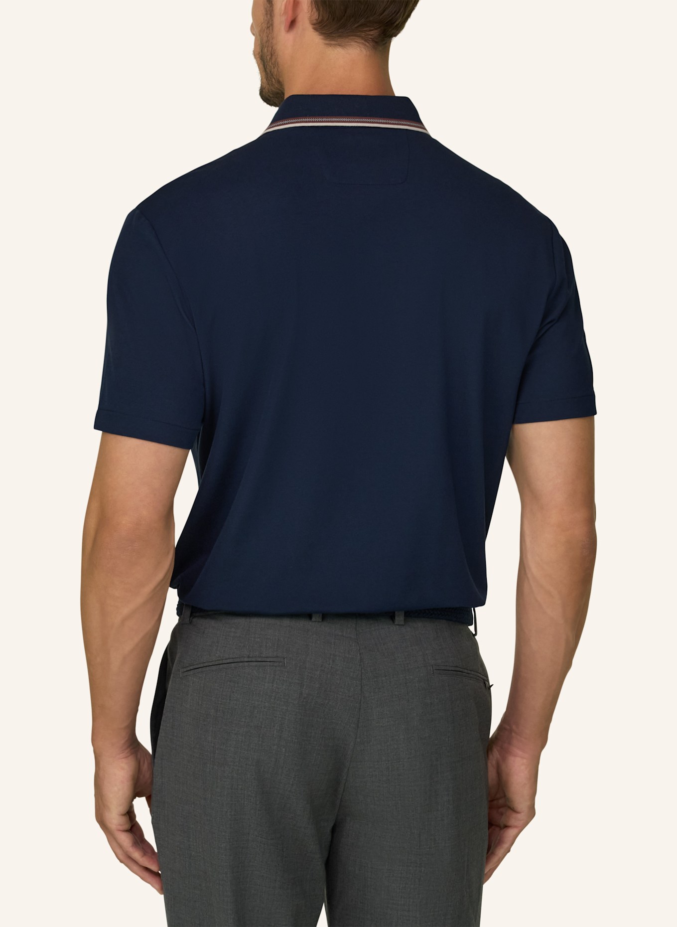 BOGGI MILANO Polo Shirt: BLUE