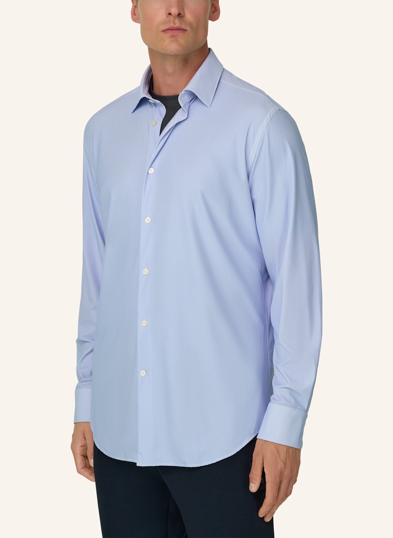 BOGGI MILANO Overshirt: LIGHT BLUE