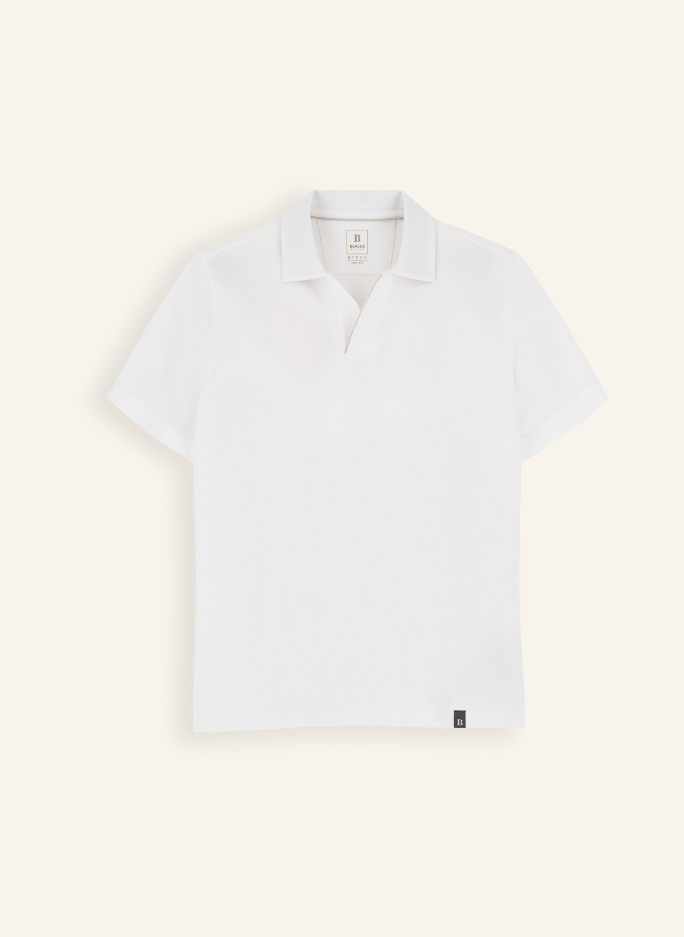 BOGGI MILANO Poloshirt: WEISS