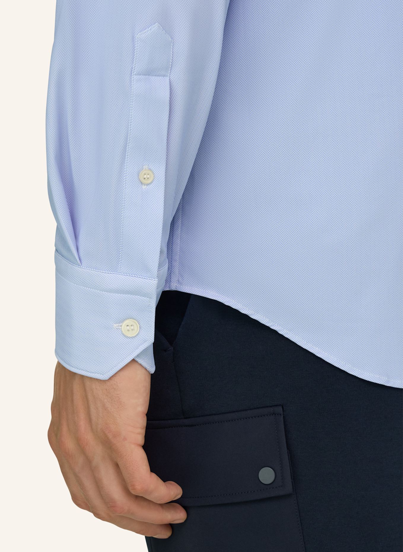 BOGGI MILANO Overshirt: LIGHT BLUE
