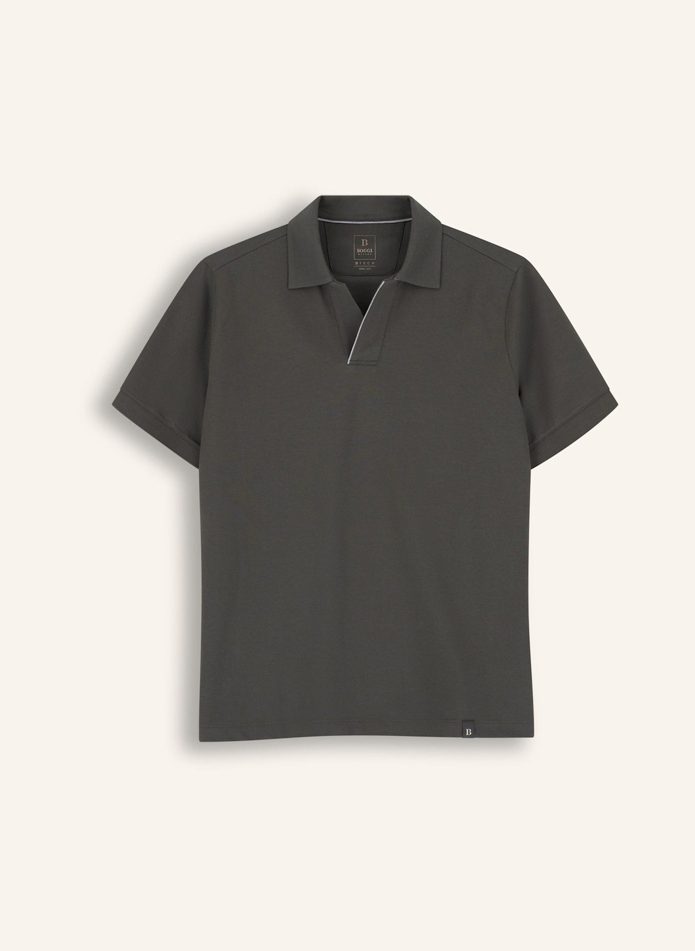 BOGGI MILANO Poloshirt: GRÜN