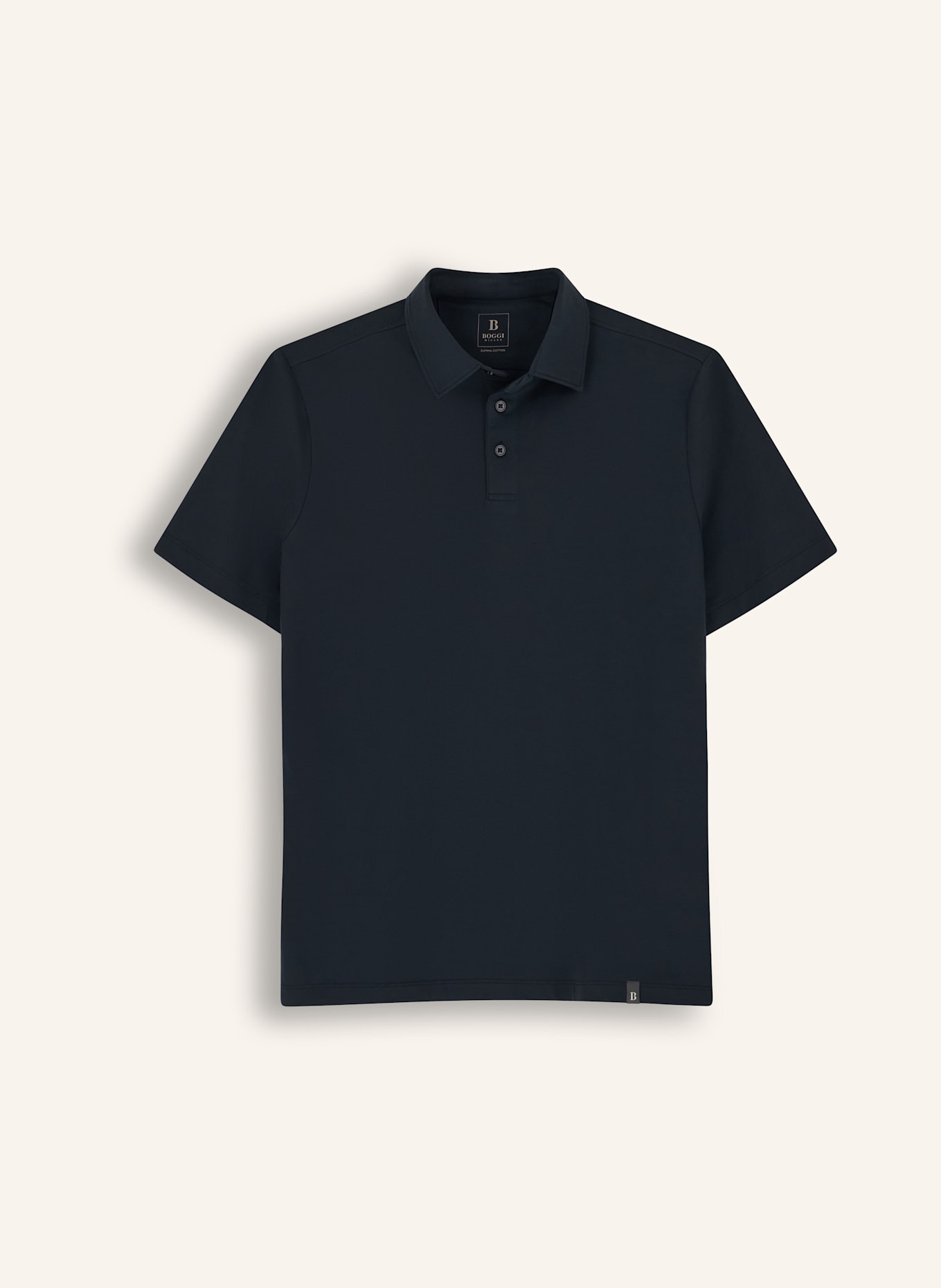 BOGGI MILANO Polo Shirt: BLACK
