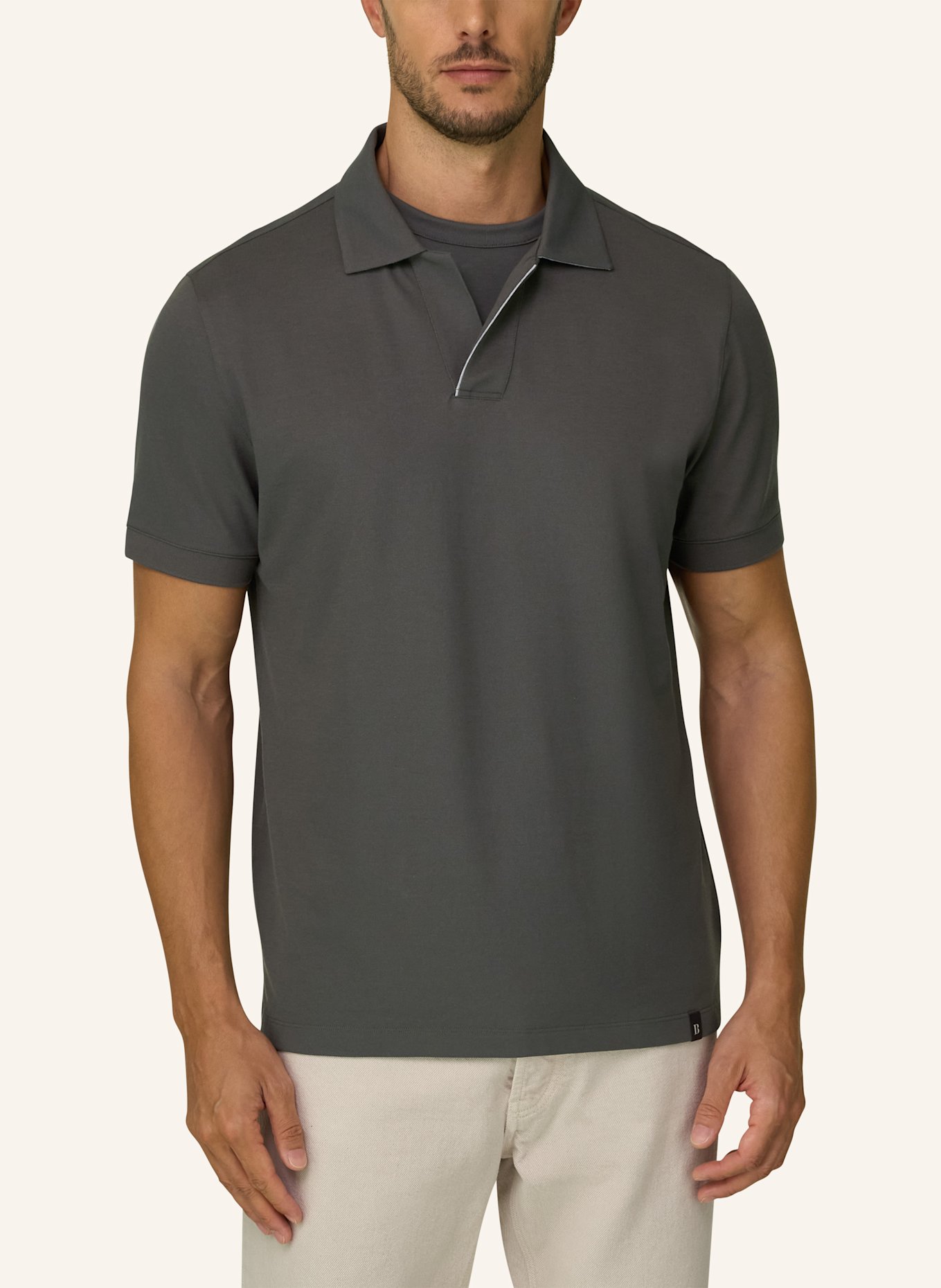 BOGGI MILANO Poloshirt: GRÜN