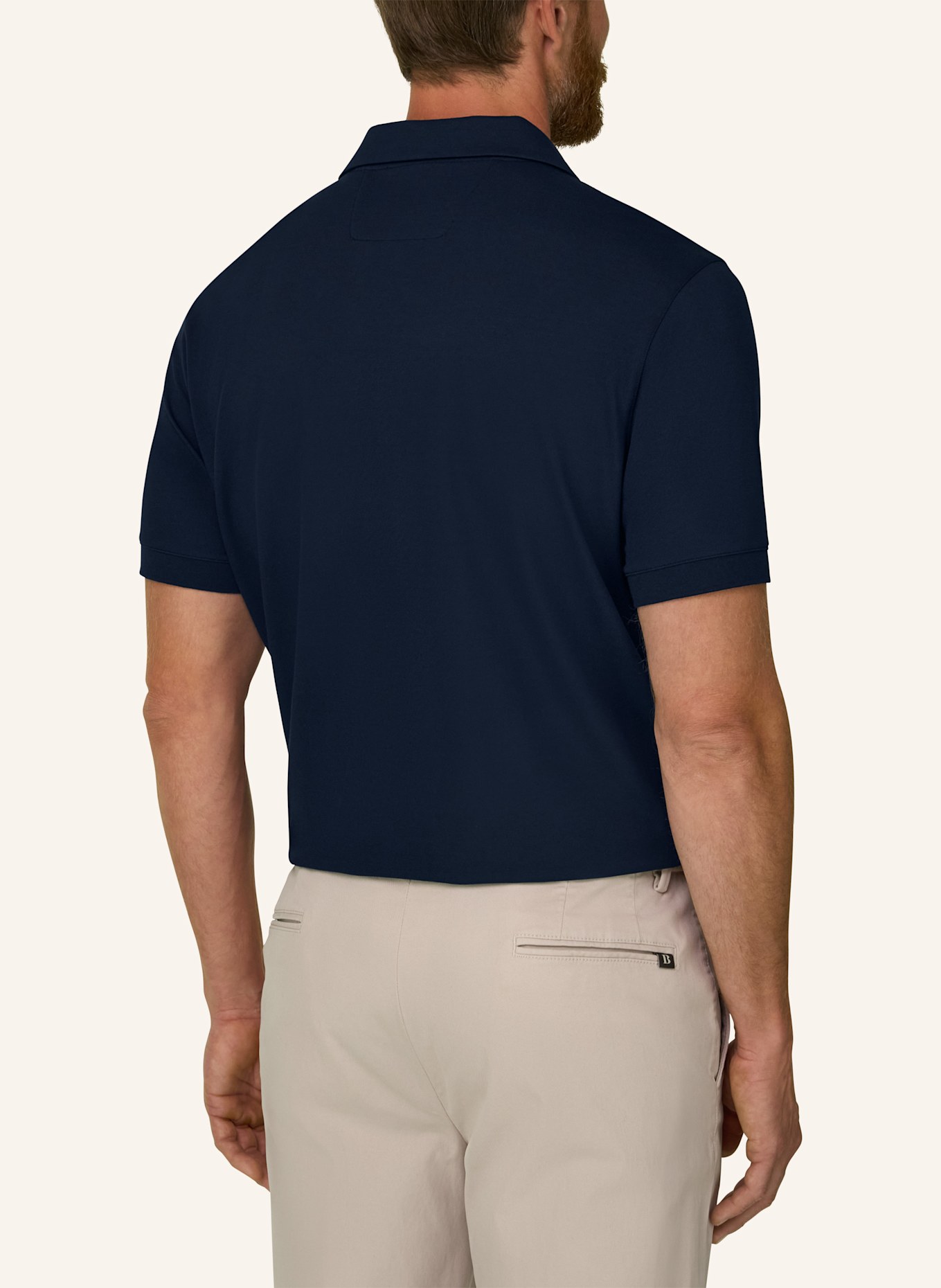 BOGGI MILANO Poloshirt: BLAU