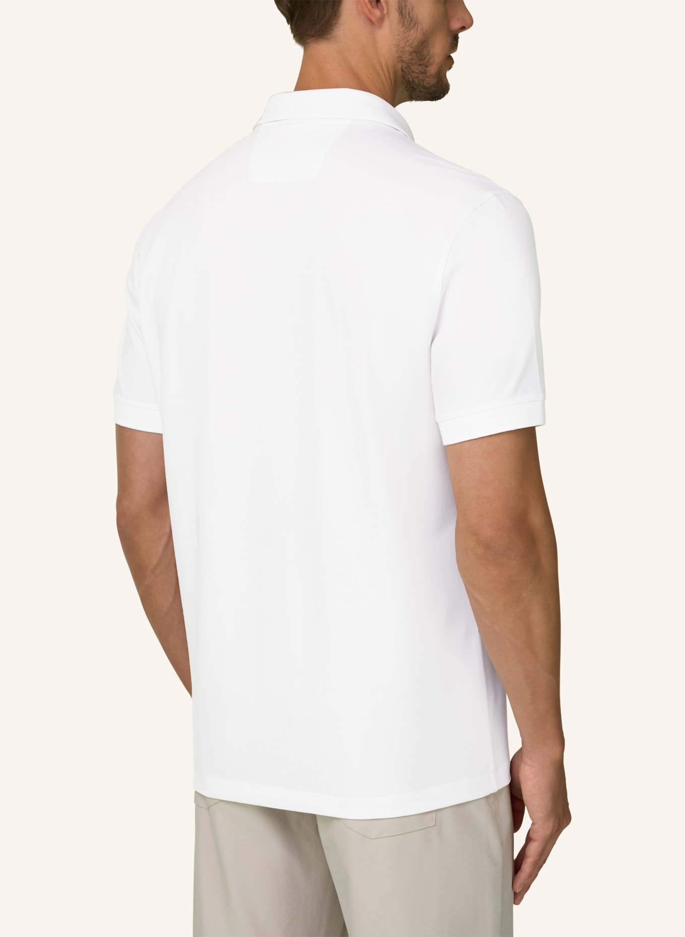 BOGGI MILANO Poloshirt: WEISS