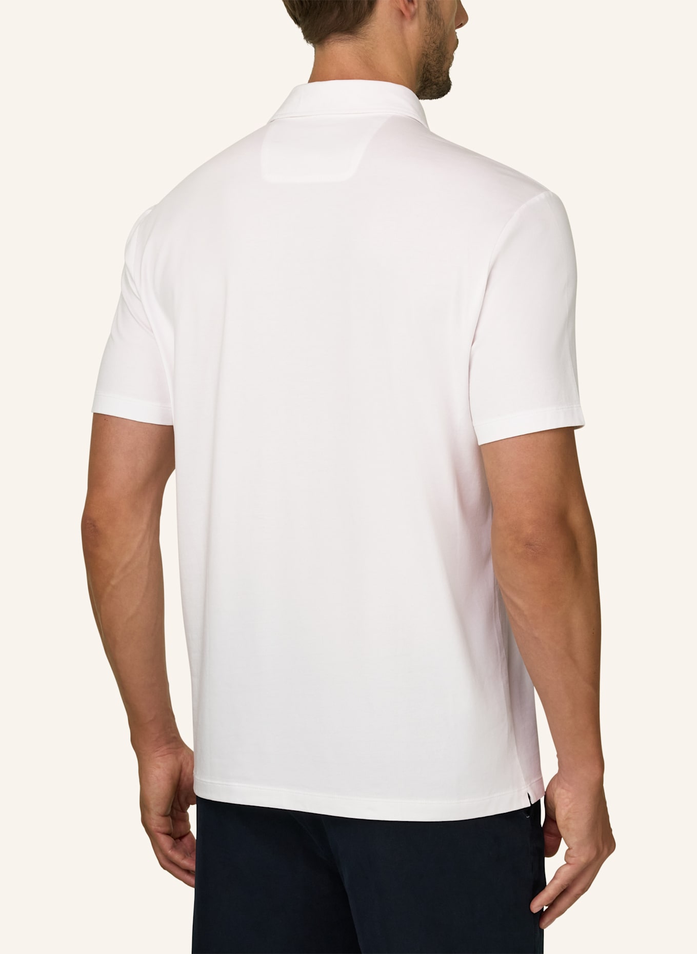 BOGGI MILANO Polo Shirt: WHITE