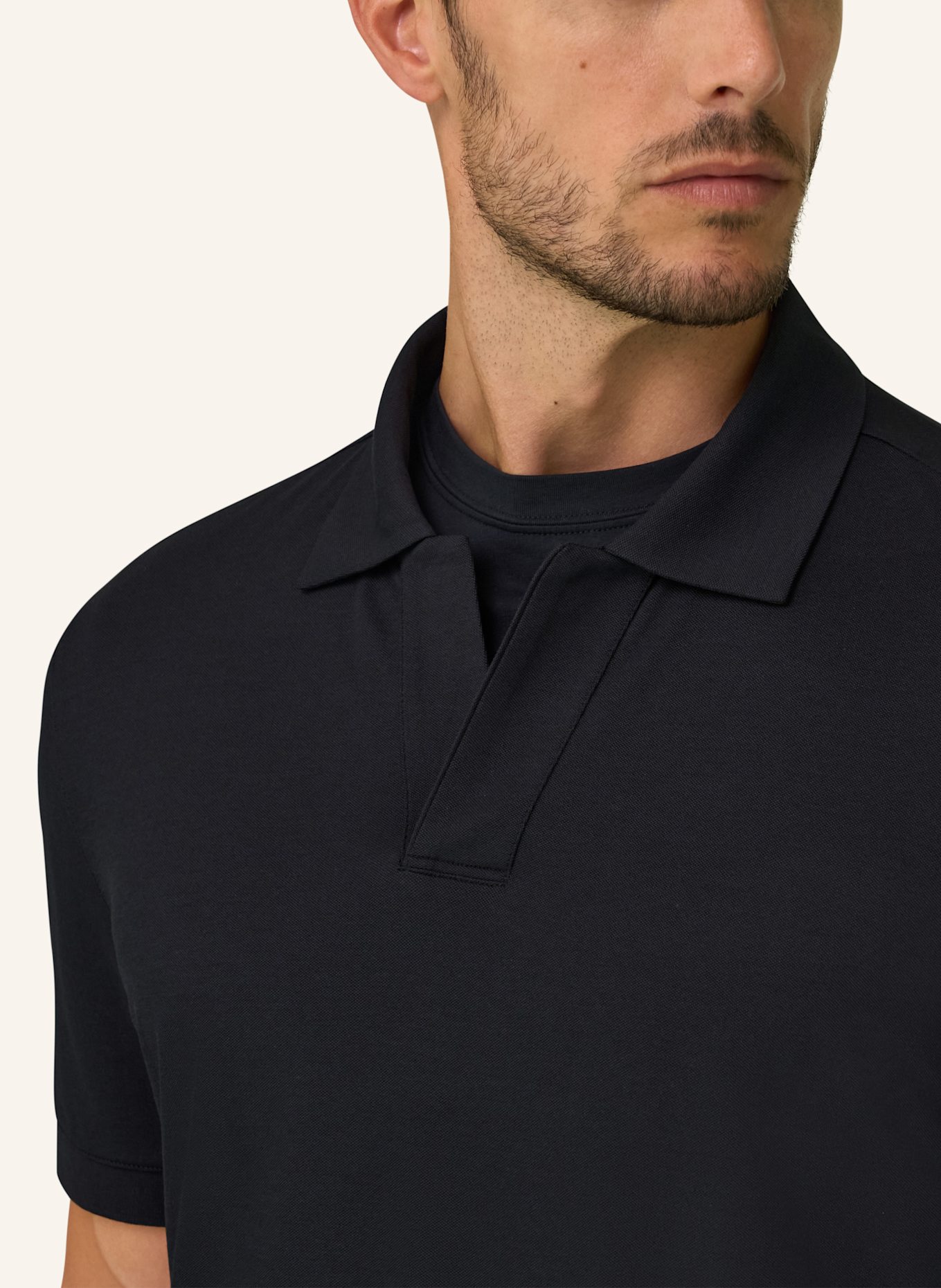 BOGGI MILANO Poloshirt: SCHWARZ