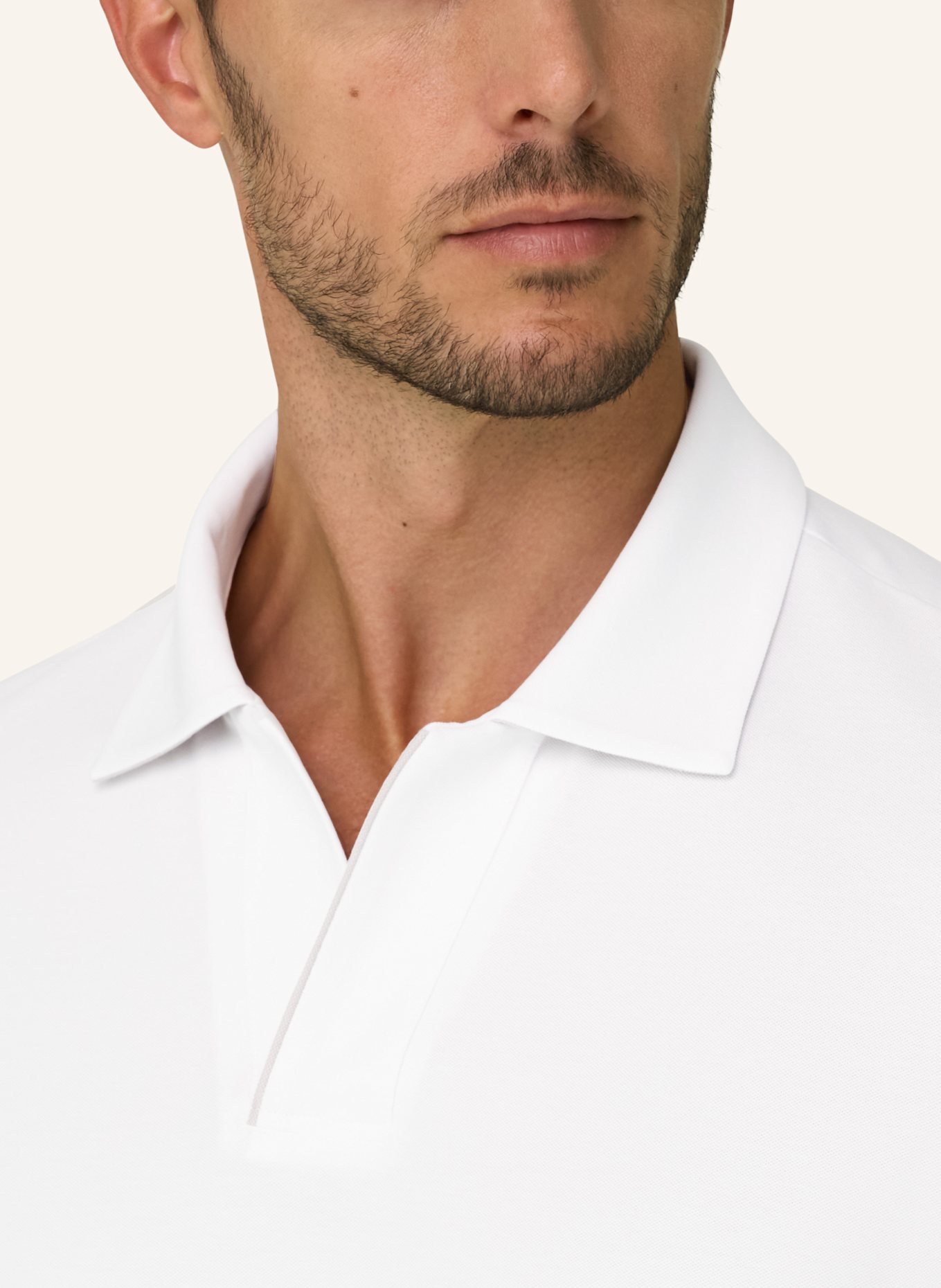 BOGGI MILANO Poloshirt: WEISS