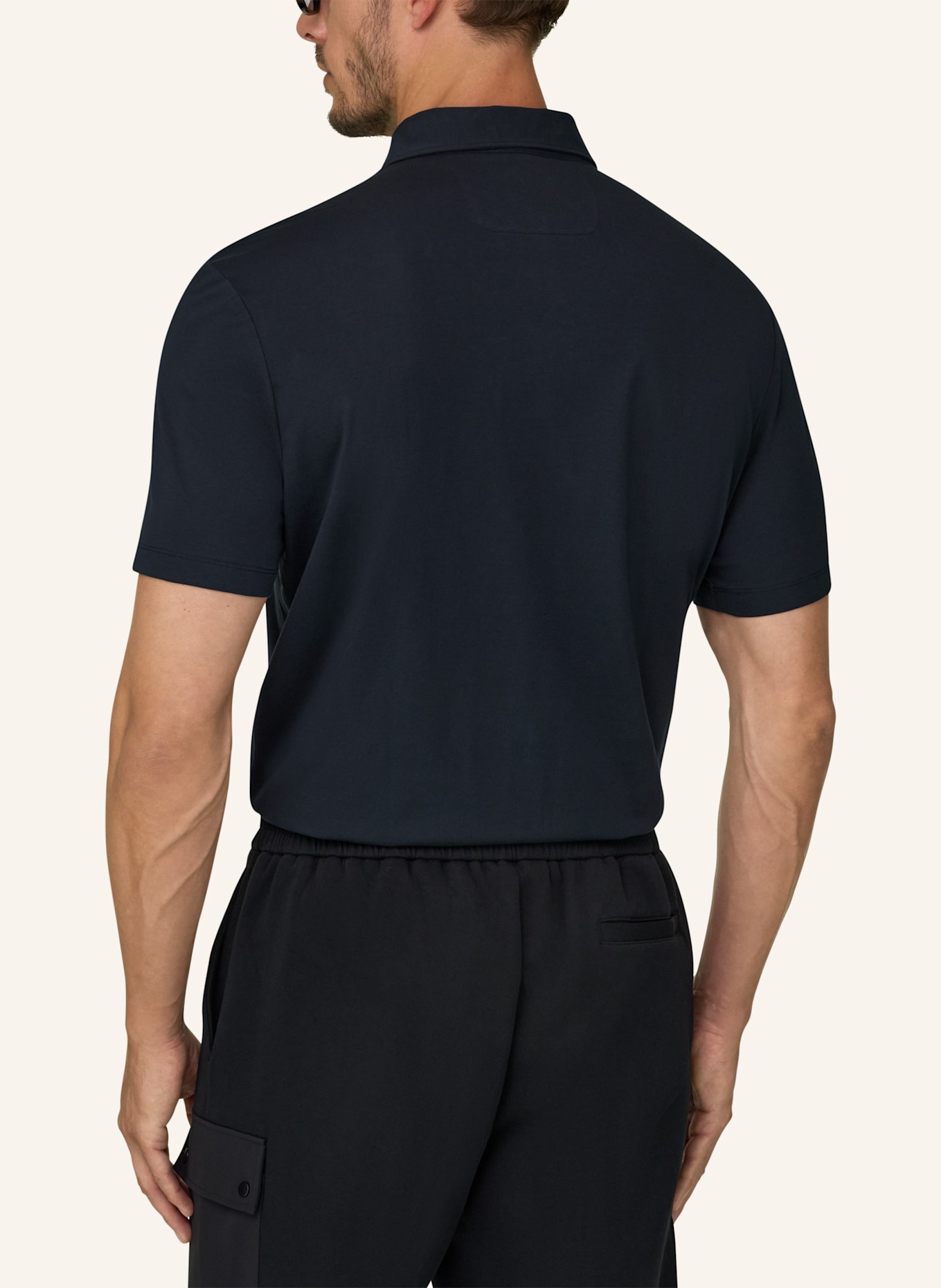 BOGGI MILANO Polo Shirt: BLACK