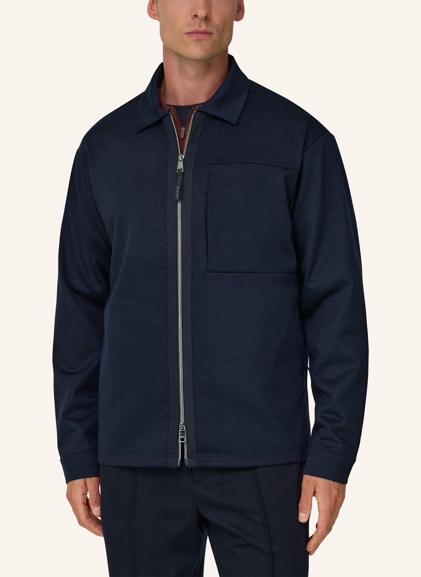 BOGGI MILANO Outer Jacket: DARK BLUE