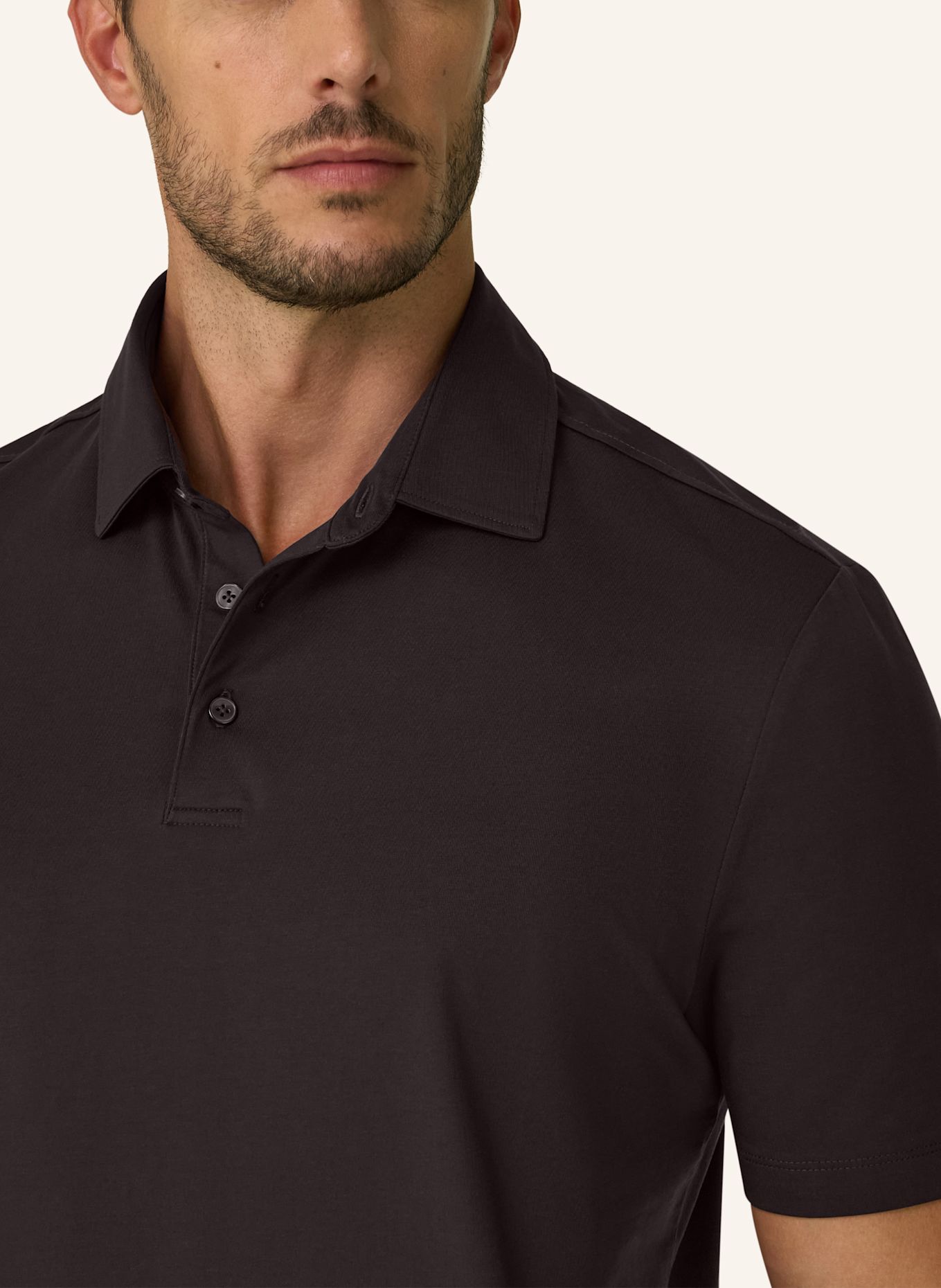 BOGGI MILANO Polo Shirt: BROWN