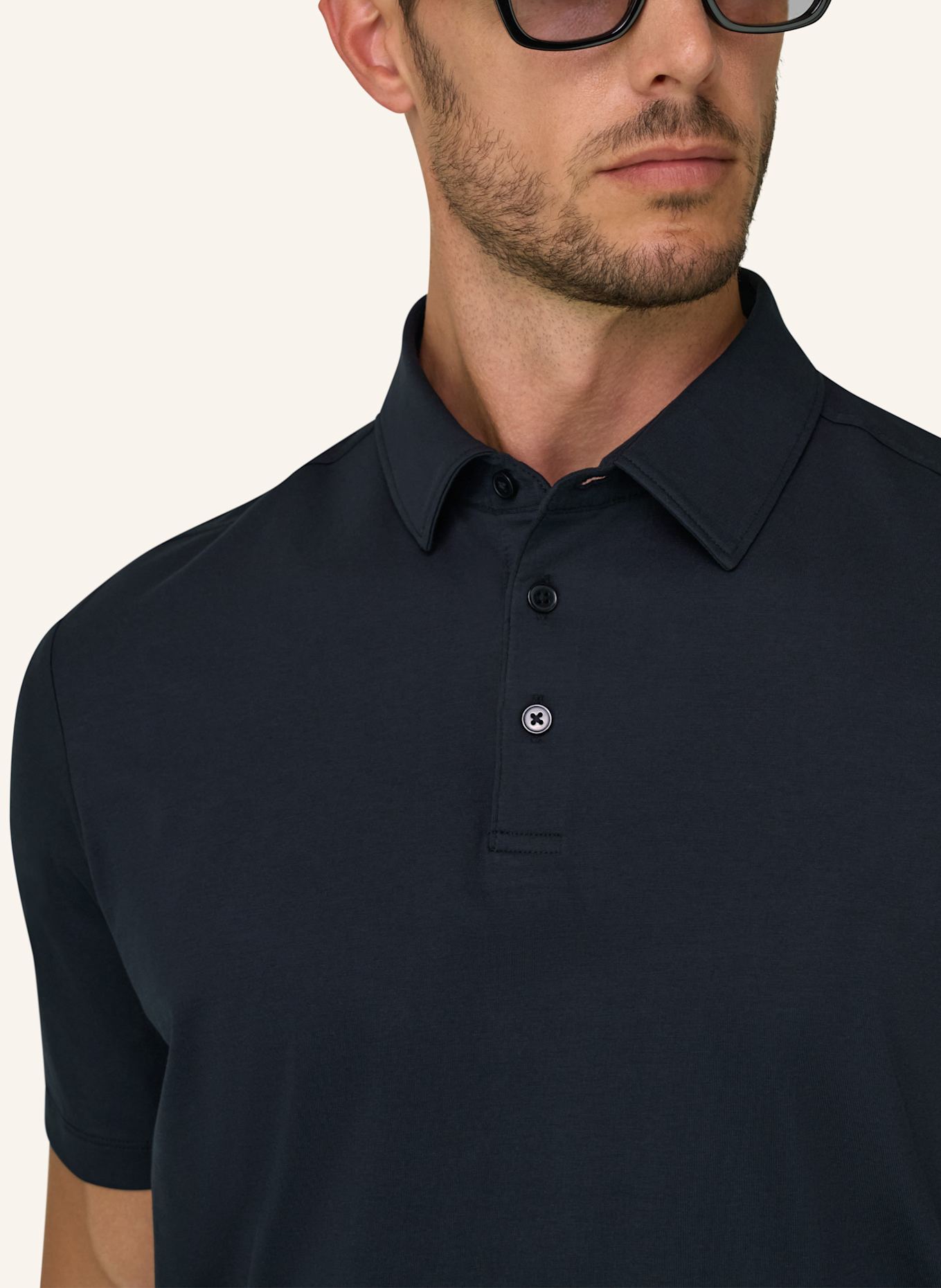 BOGGI MILANO Polo Shirt: BLACK
