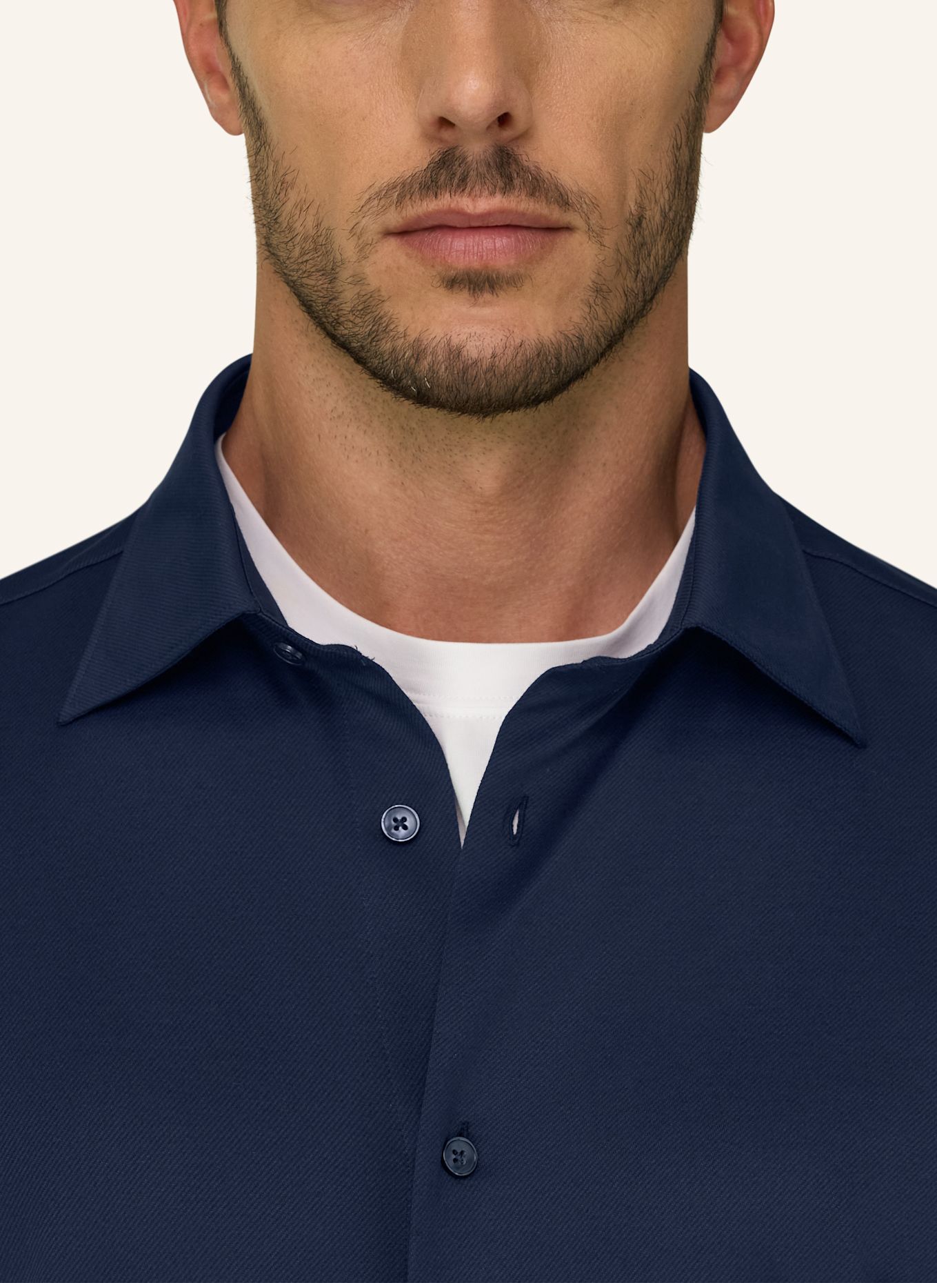 BOGGI MILANO Regular-Fit Jersey Shirt: BLUE